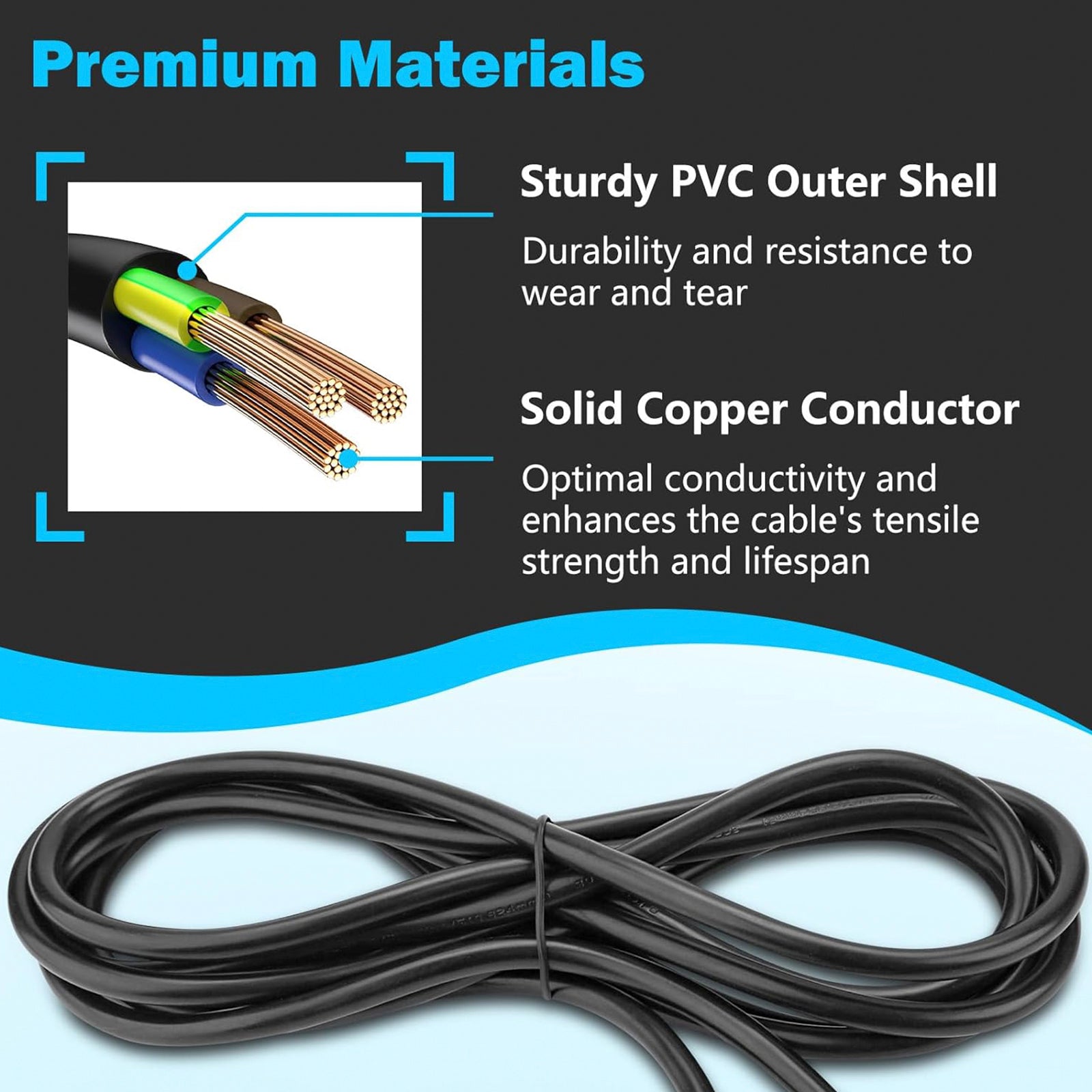 89143 150" Strømledningsutskiftning for Robot Coupe MP-serien stavmiksere