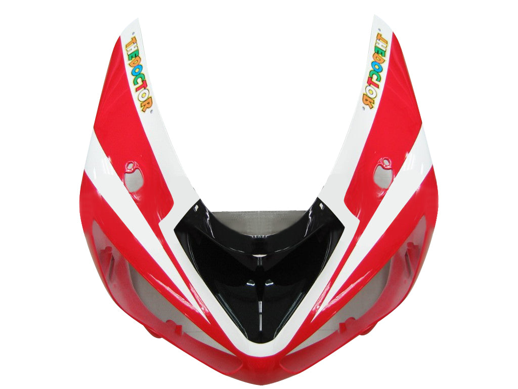 2005-2006 Kawasaki ZX6R 636 Carénages Rouge Blanc Noir Ninja Racing Générique