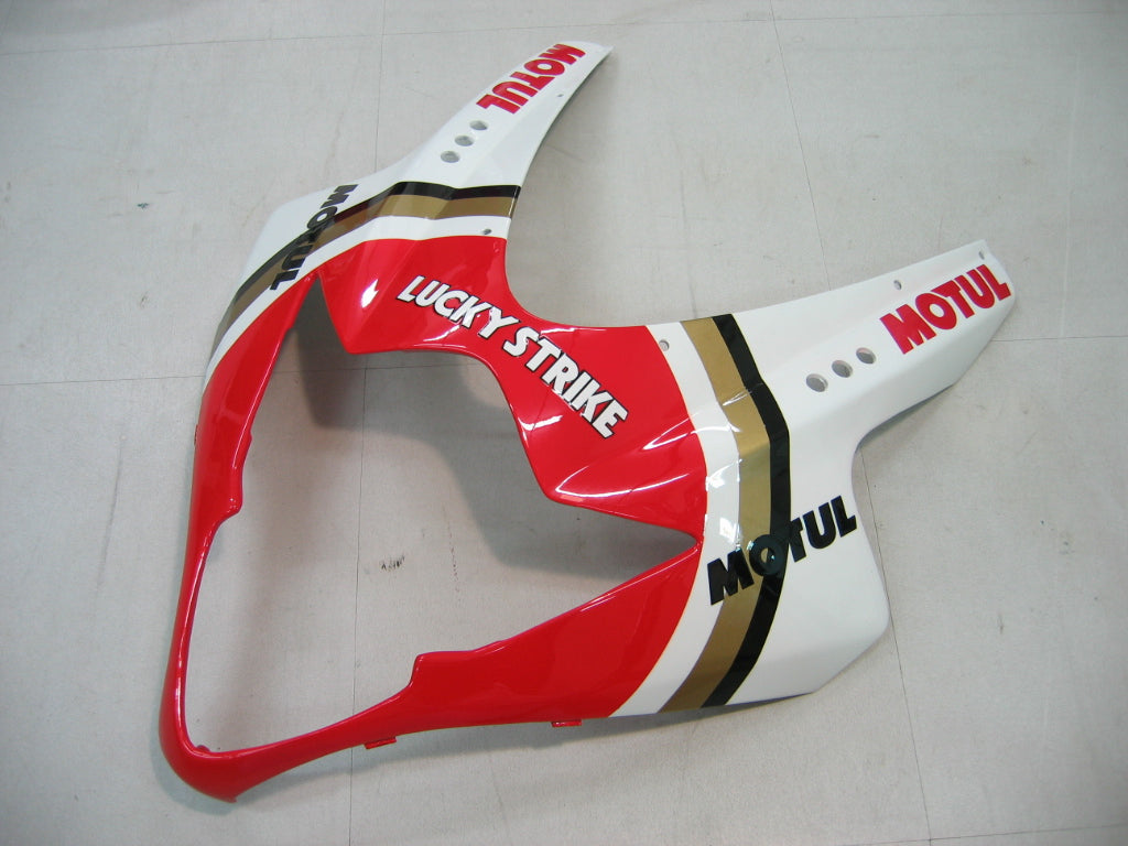 2005-2006 Suzuki GSXR 1000 White & Red Lucky Strike Racing Fairings Generic