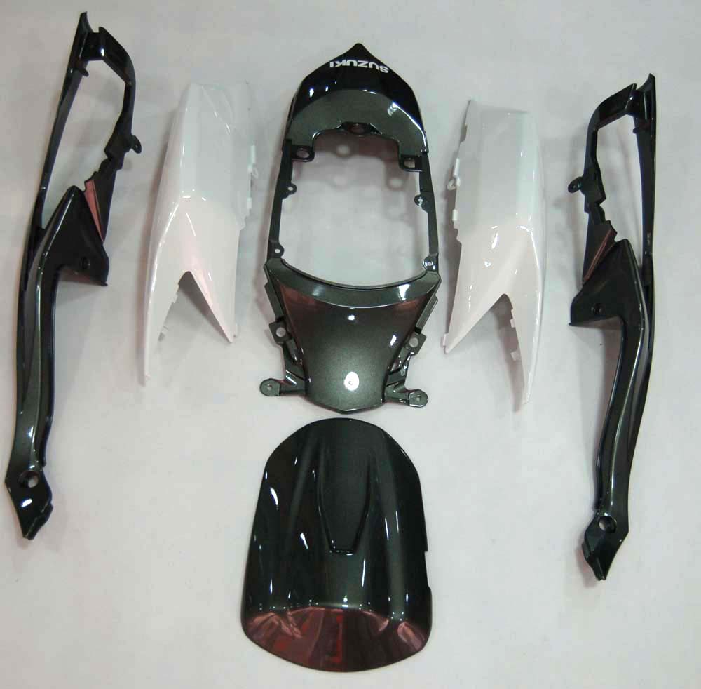 2008-2010 Suzuki GSXR 600 750 White & Silver GSXR Racing Fairings Generic