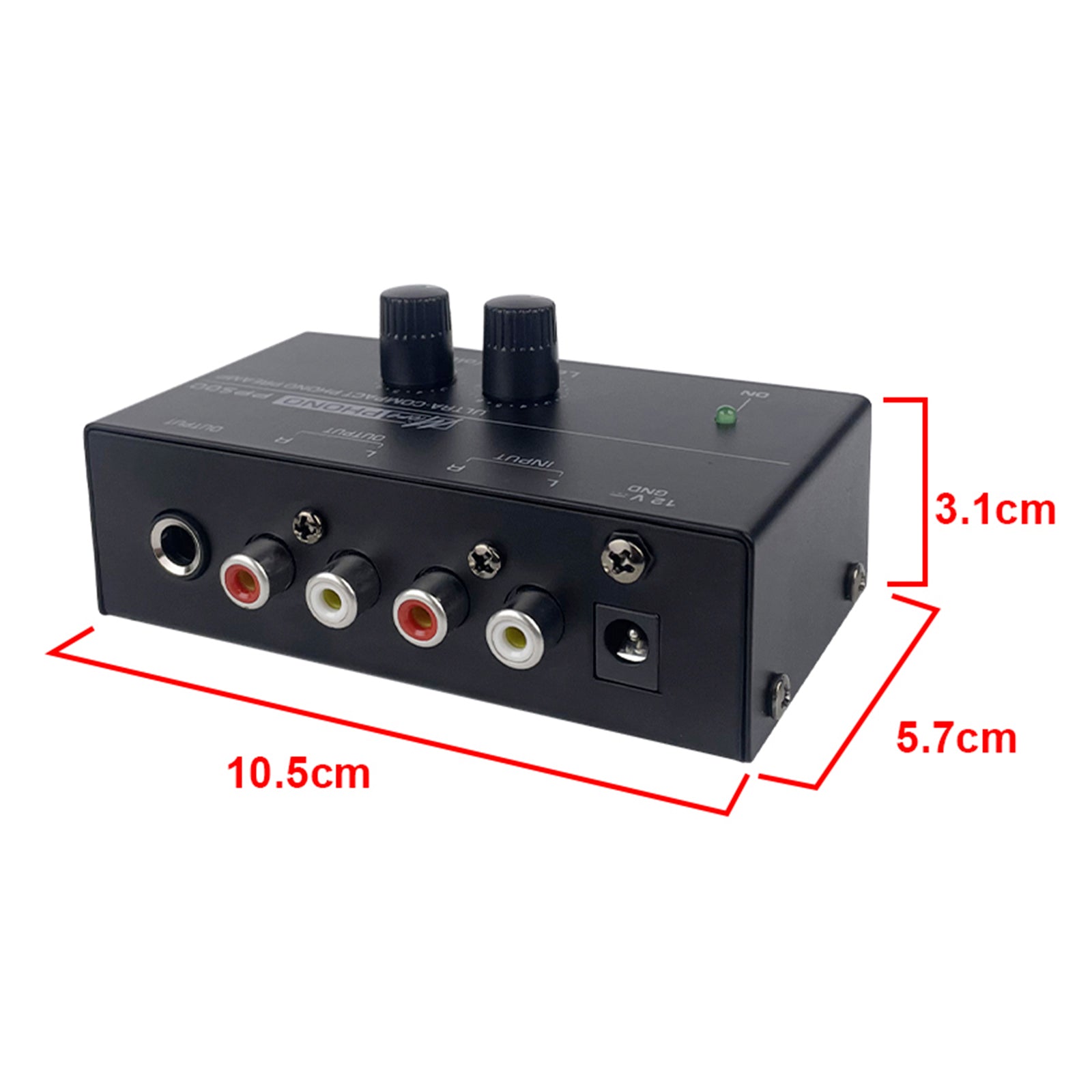 PP500 Phono Preamp Preamplifier with Level Volume Control for LP Vinyl Turntable