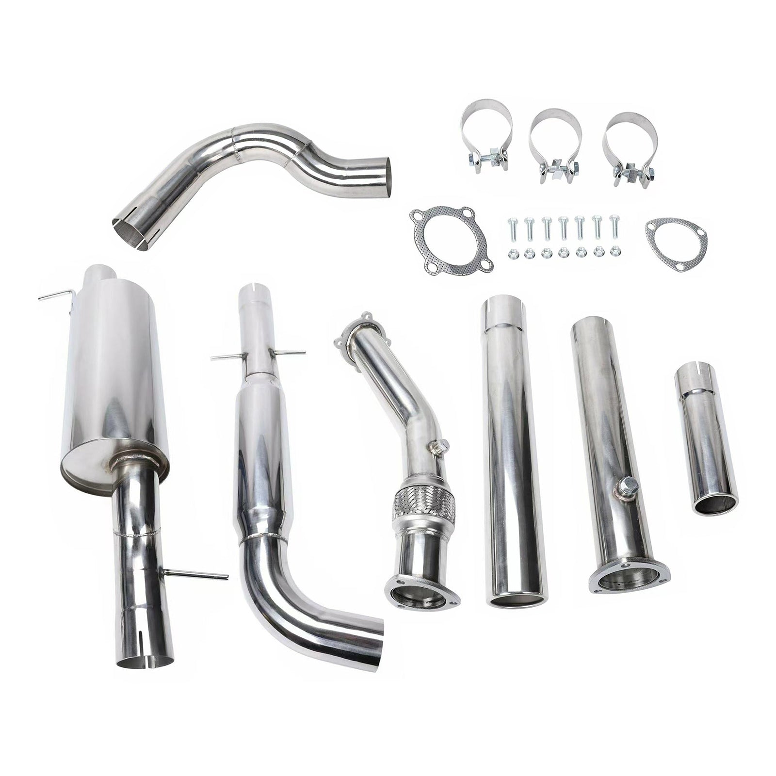 1.8T 3" Catless uitlaatsysteem + downpipe voor MK4 VW GTI Jetta Golf GLI