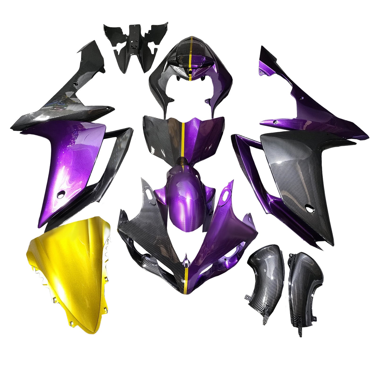 Injection Fairing Kit Bodywork Plastic ABS For Yamaha YZFR1 YZF-R1 2007-2008