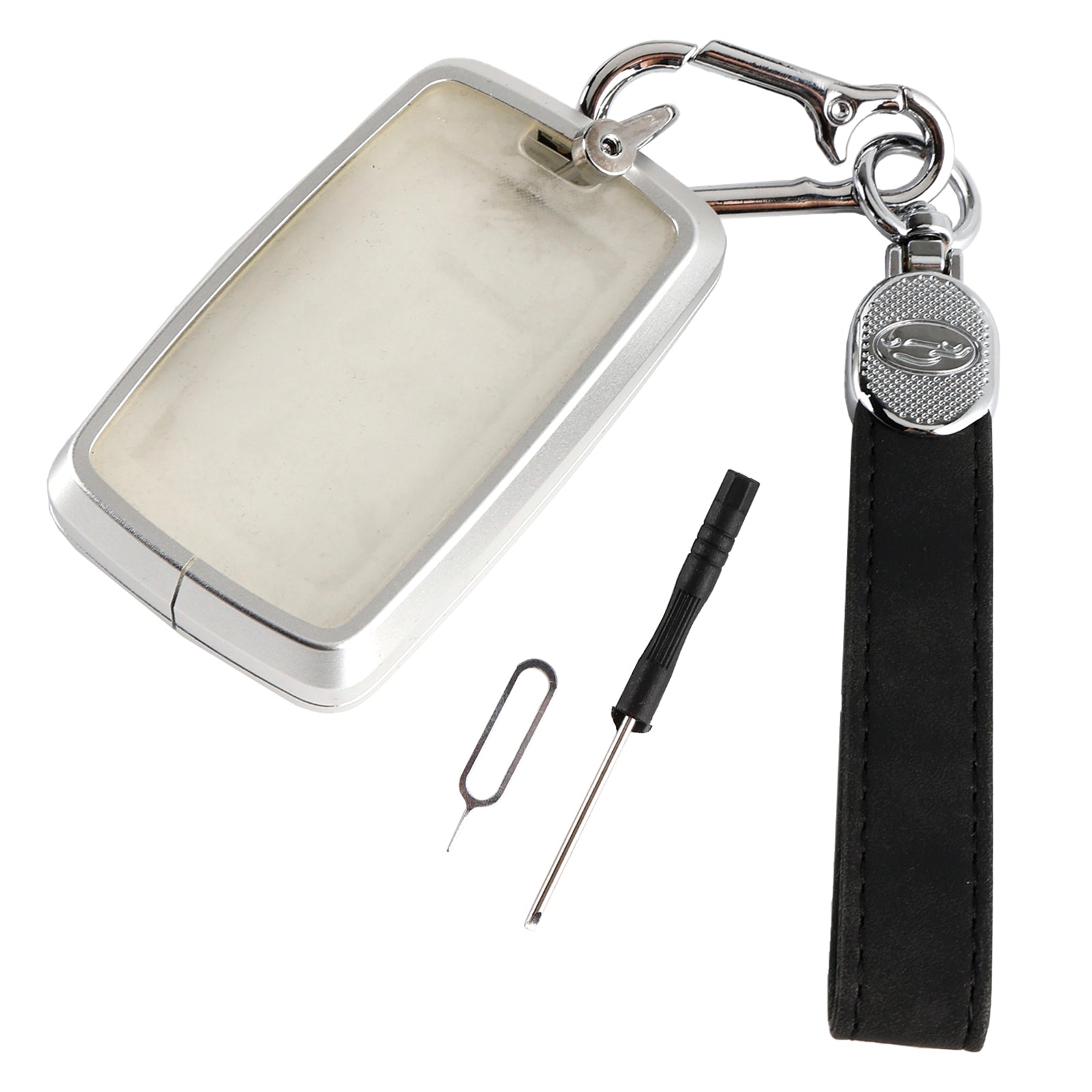 Alliage en aluminium TPU Soft Film Car Key Black Case Black Caxe pour Land Rover