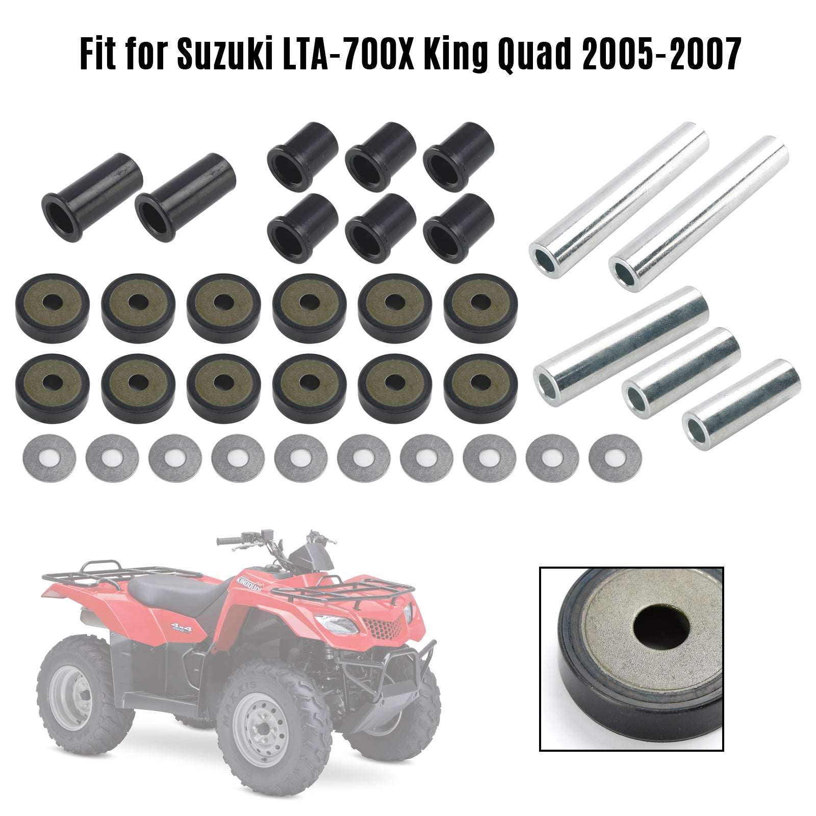 Rear A-Arm Bushing Kit 50-1041 for Suzuki 450 700 King Quad LTA-450X LTA-700X