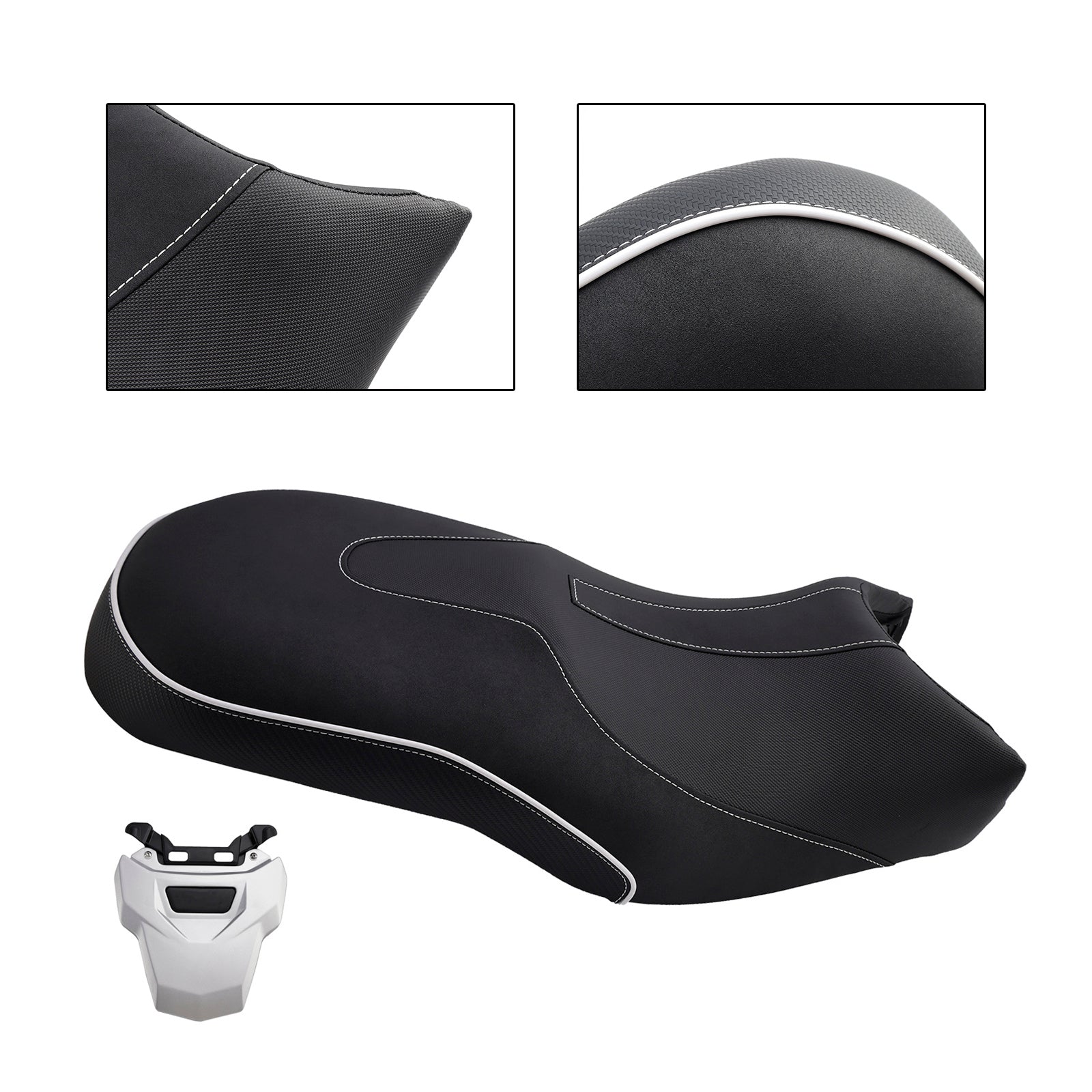 Rider passagerarsätets främre kudde passar svart för BMW R1200GS 13-18 R1250GS