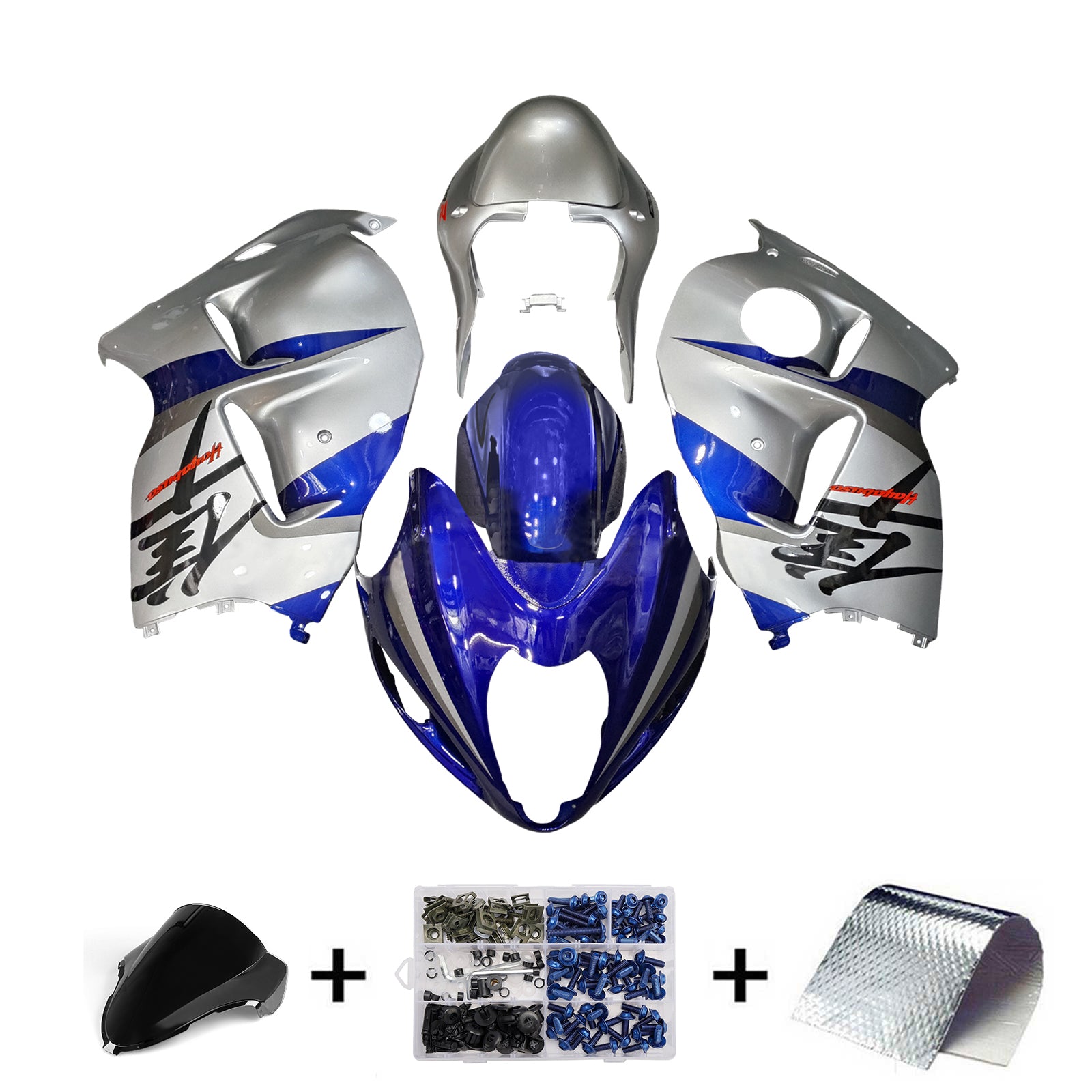 Kit de carenagem injeção Absos de plástico para Suzuki Hayabusa GSX1300R 1999-2007