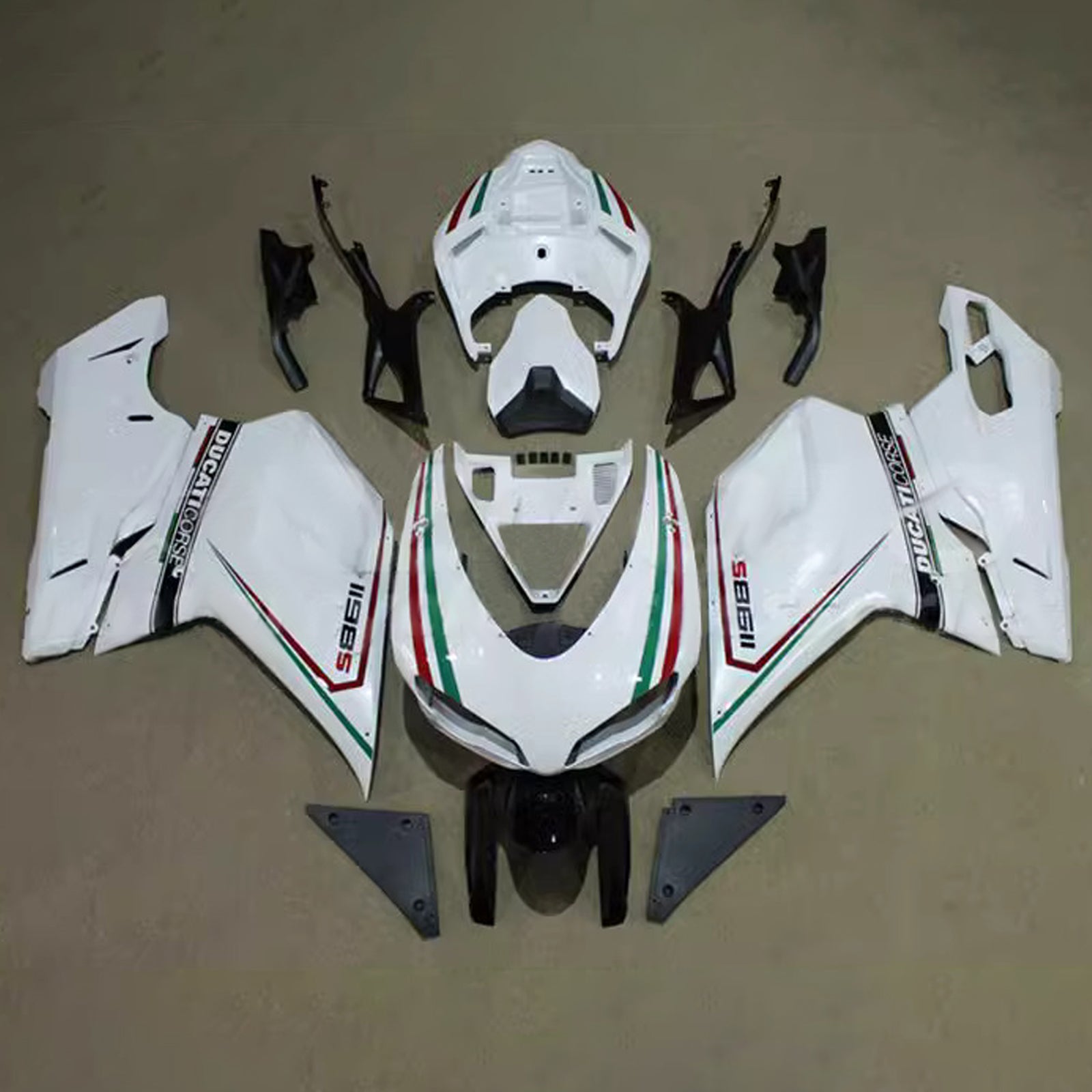 2007-2011 Ducati 1098 1198 848 Fairing Kit Bodywork ABS