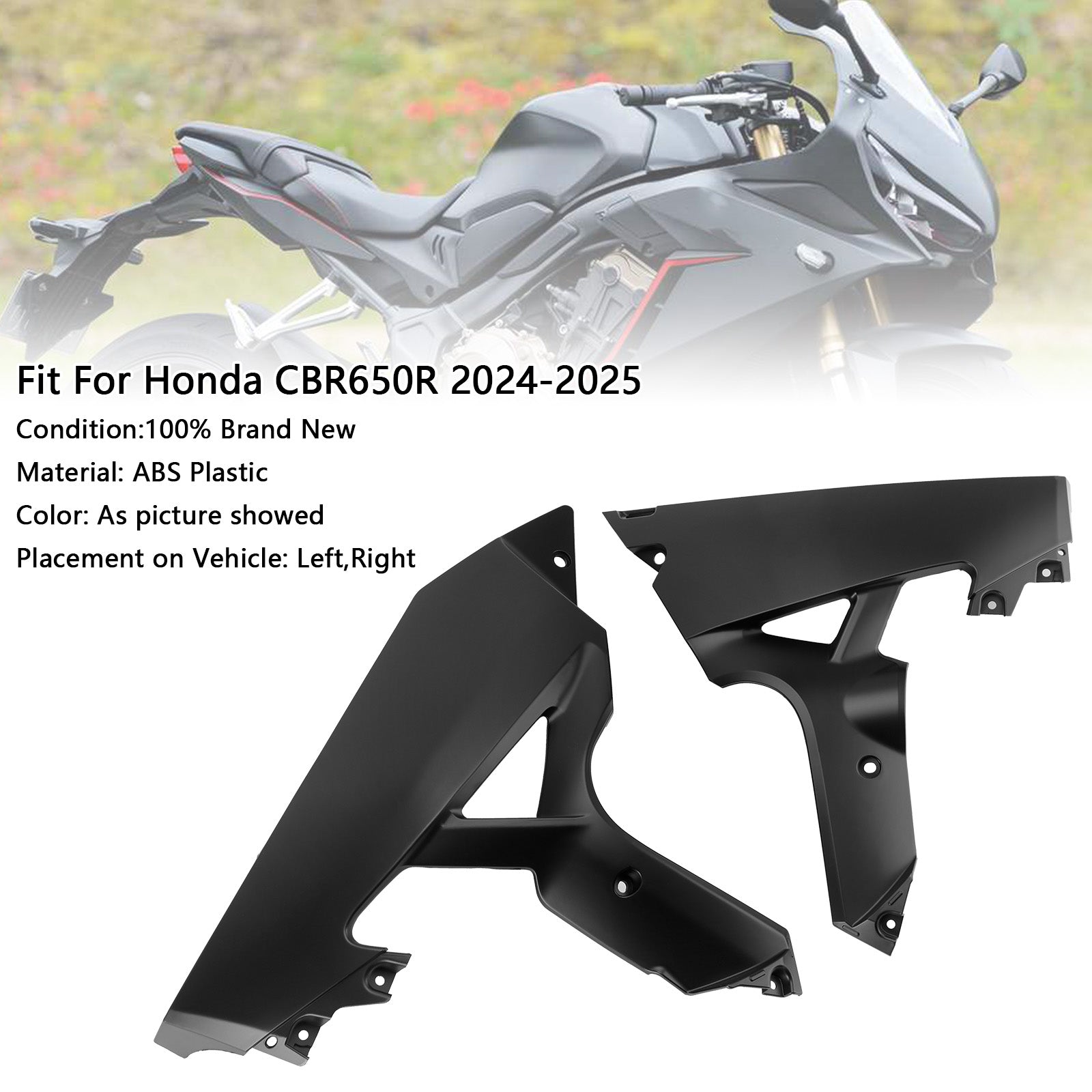 2024-2025 Honda CBR650R Hand Side Belly Frame Panel Fairing Cowl