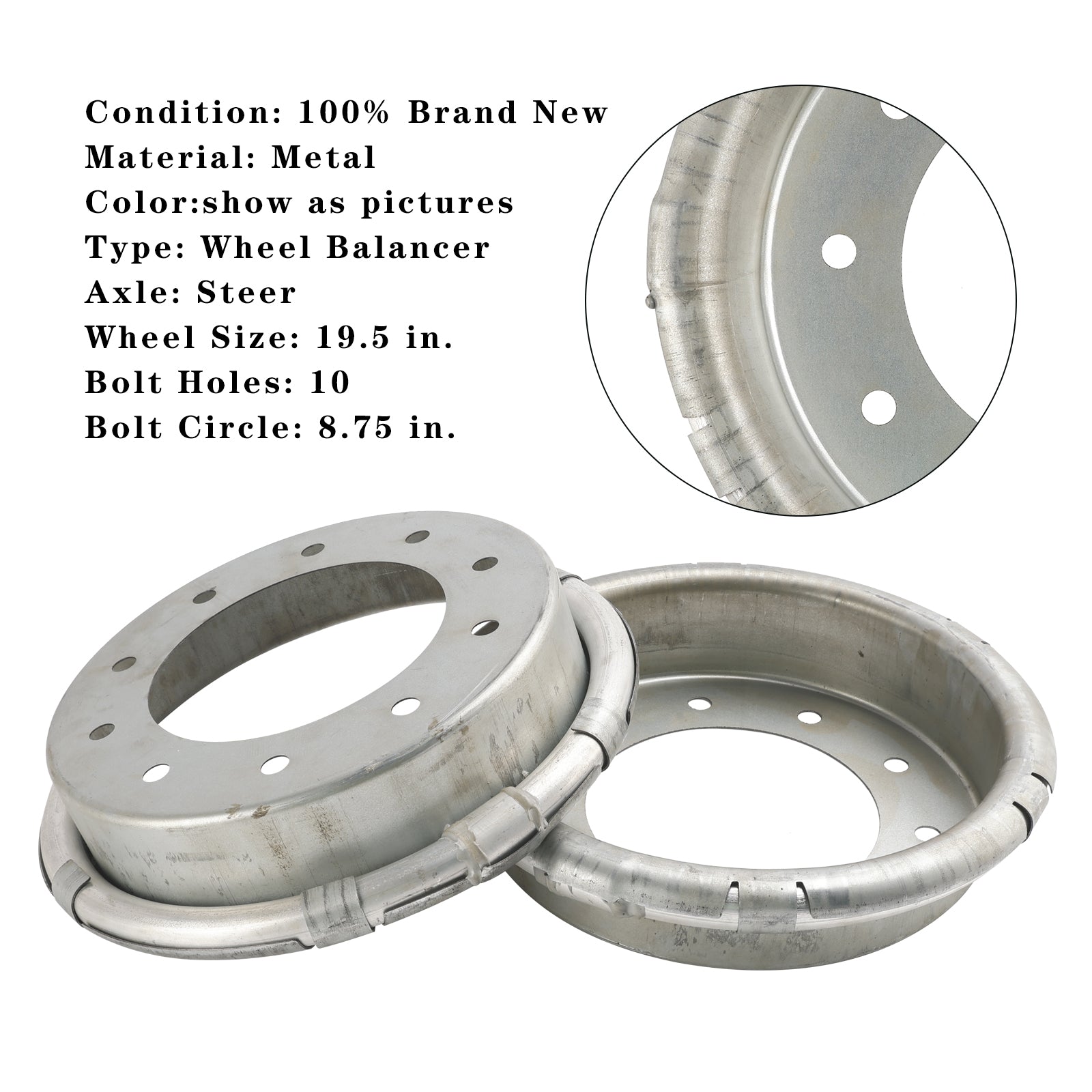 2005+ F-450/F-550 wielbalancer 400-422 (SET VAN 2)