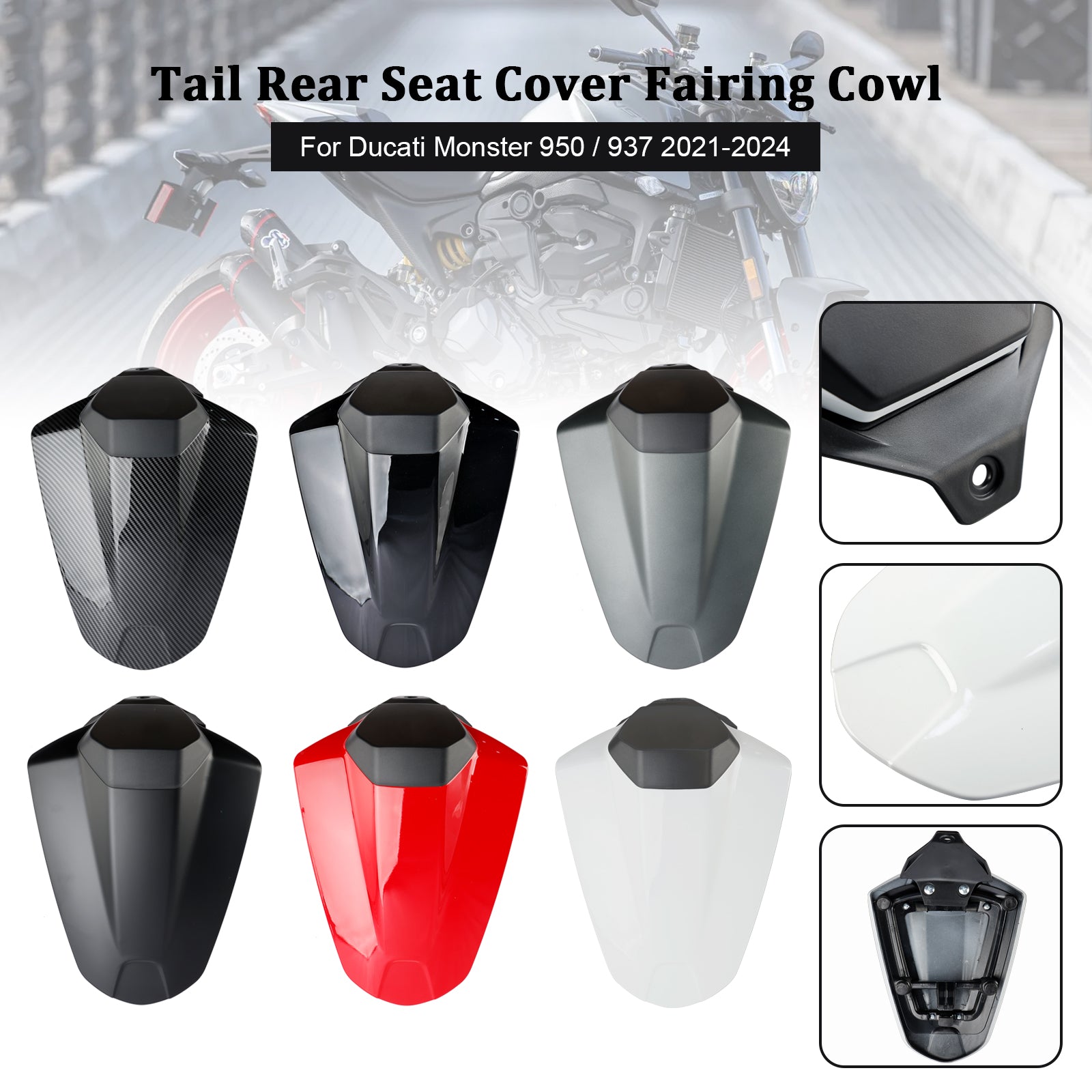 2021-2024 Ducati Monster 950 937 Tail Rear Seat Cover Fairing Cowl