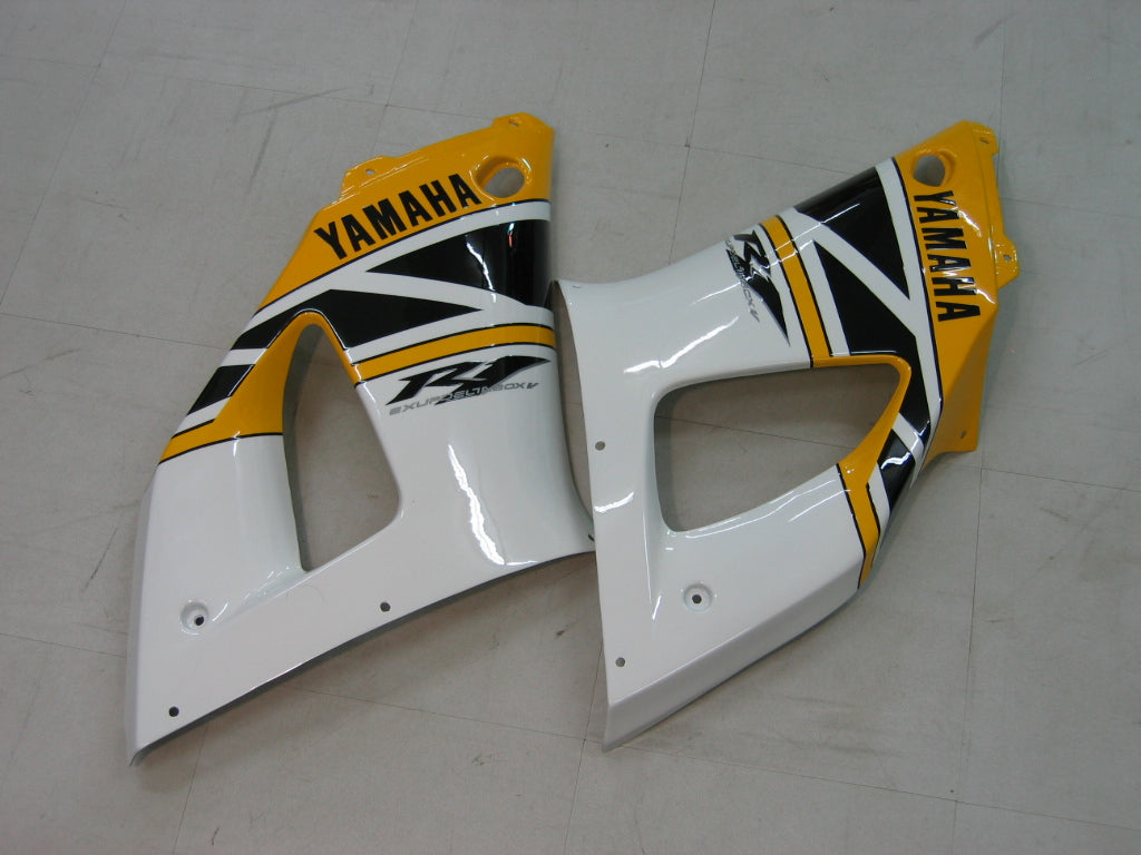 1998-1999 Yamaha YZF-R1 Yellow White Black Racing Fairings Generic