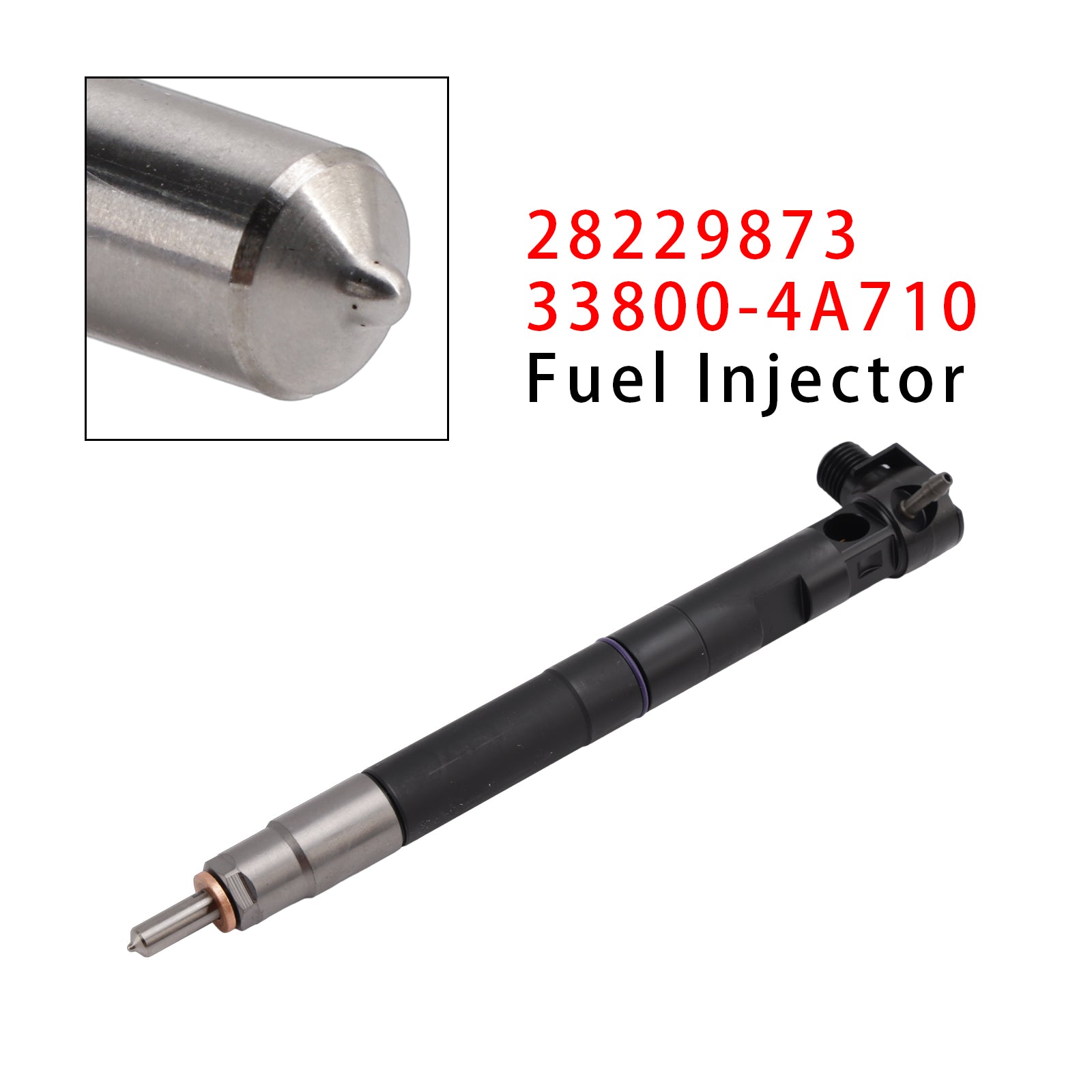 Injecteur à rampe commune, 1 pièce, pour Hyundai KIA H1 2.5 CRDi Kia 28229873 33800-4A710