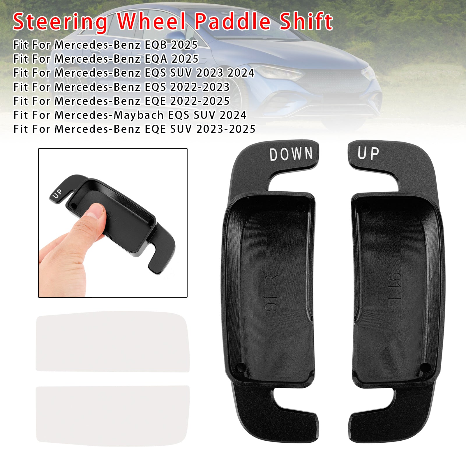 Stuurwiel schakelpeddelverlenging voor Benz AC GLE 2022up aluminium