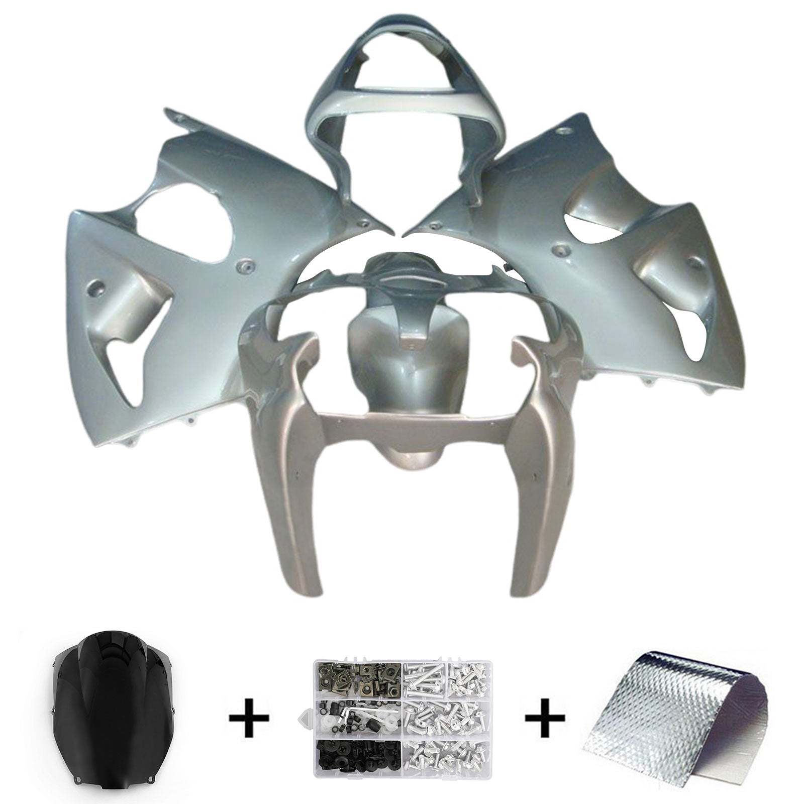 2000-2002 Kawasaki ZX6R 636 2005-2008 ZZR600 Injection Fairing Kit Bodywork