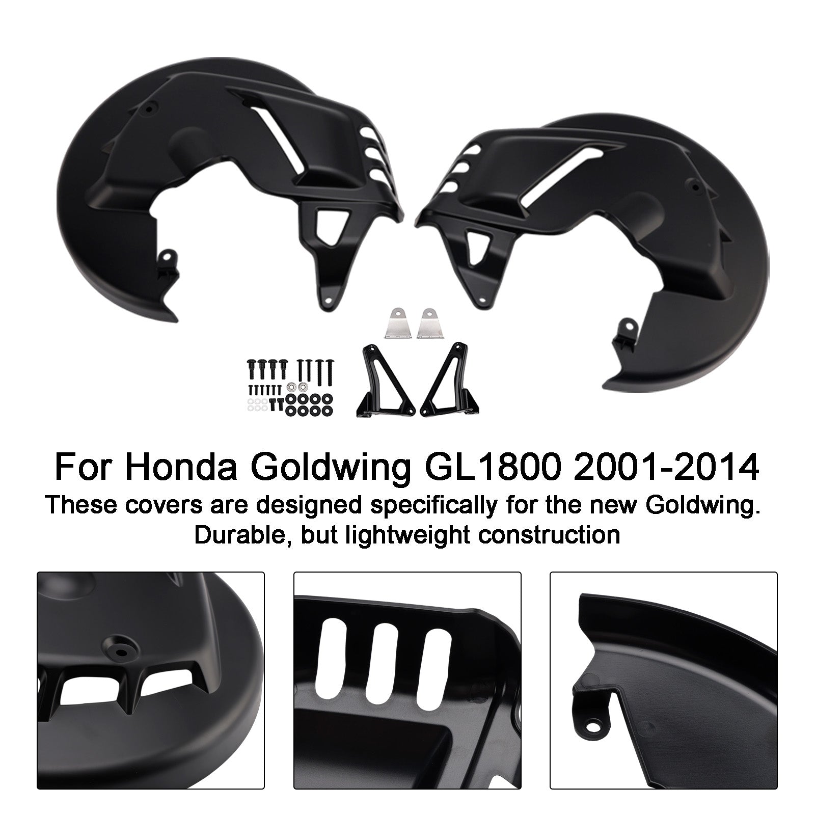 Front Brake Disc Rotor Covers For Honda Goldwing GL1800 F6B 01-15