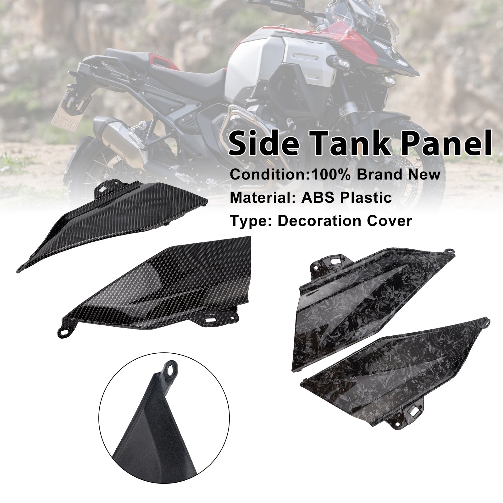 Capot de carénage du panneau central du réservoir d'essence latéral BMW R1300GS 2024-2025
