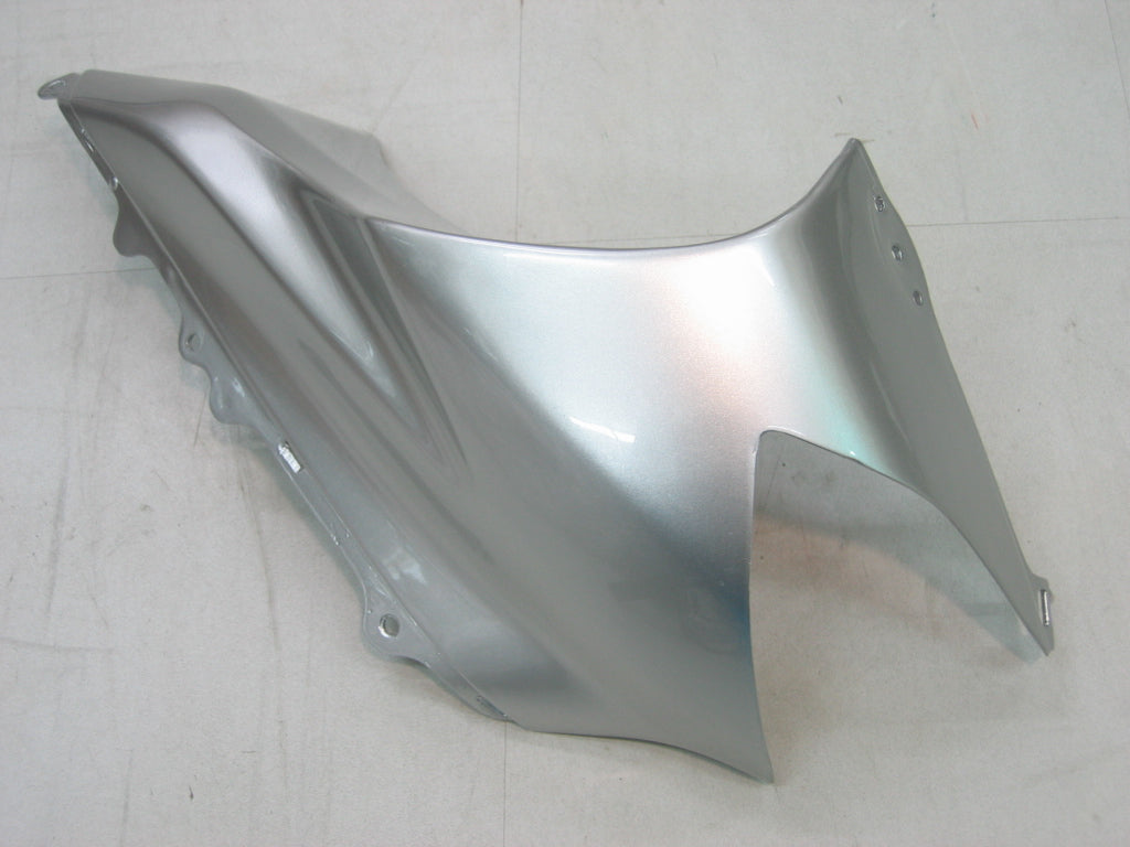 2004-2005 Kawasaki ZX 10R Silver Black Racing Fairings Generic