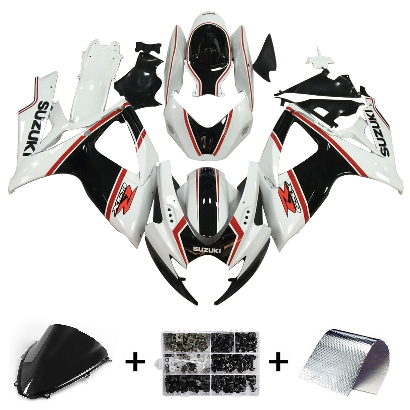 2006-2007 Suzuki GSXR 600/750 K6 Injection Fairing Kit Bodywork Plastic ABS