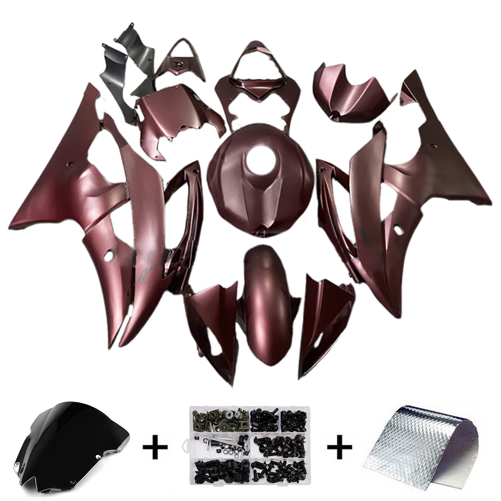 Kit de carénage d'injection carrosserie plastique ABS pour Yamaha YZFR6 YZF-R6 2008-2016