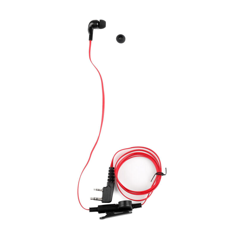 TYT LINTON Pour TG-UV2 1x B7 Kenwood Casque Kopfh?rer UV-5R 2 Voies BAOFENG Rouge