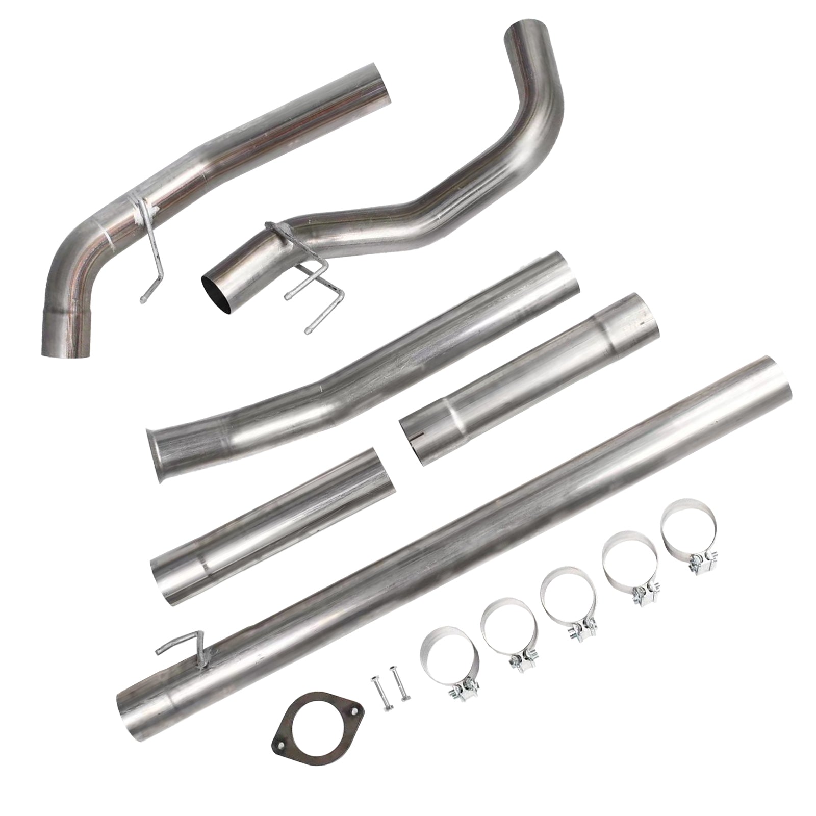 2011-2019 Ford Powerstroke 6.7 Diesel 4" DPF Verwijder Race Pipe Downpipe-Back Cab & Chassis