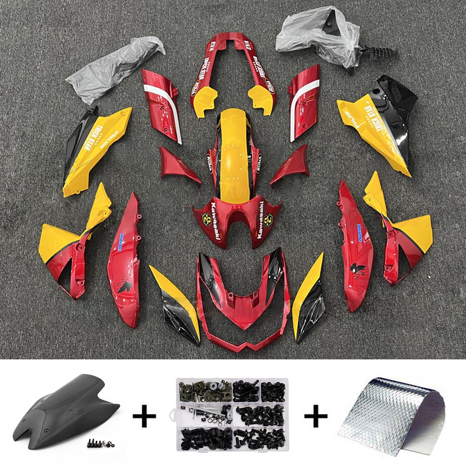 Kit carena iniezione carrozzeria in plastica ABS adatta per Kawasaki Z1000 2010-2013