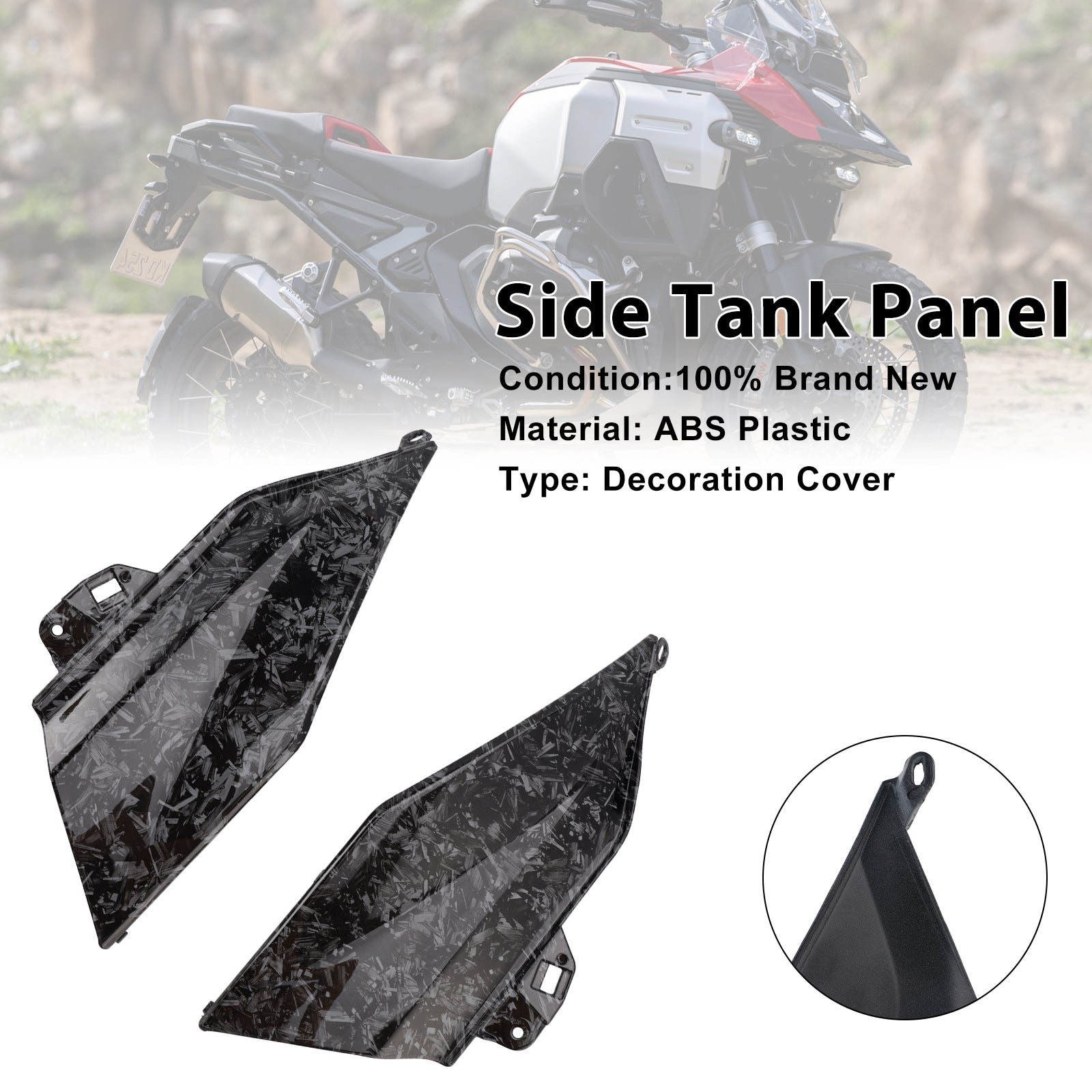 Capot de carénage du panneau central du réservoir d'essence latéral BMW R1300GS 2024-2025