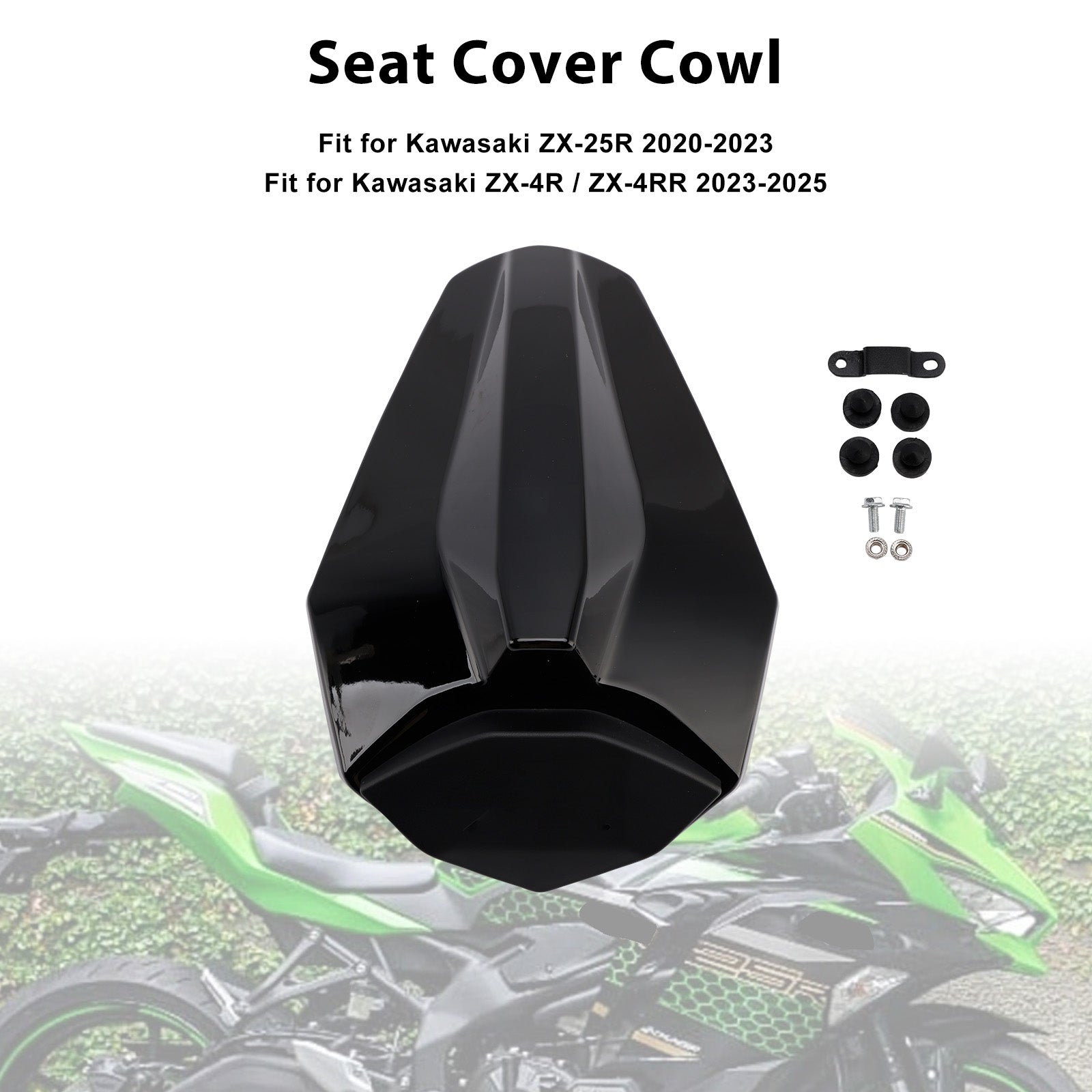 Racing Tail Rear Seat Fairing Cowl for Kawasaki ZX25R ZX4R ZX4RR 20-25