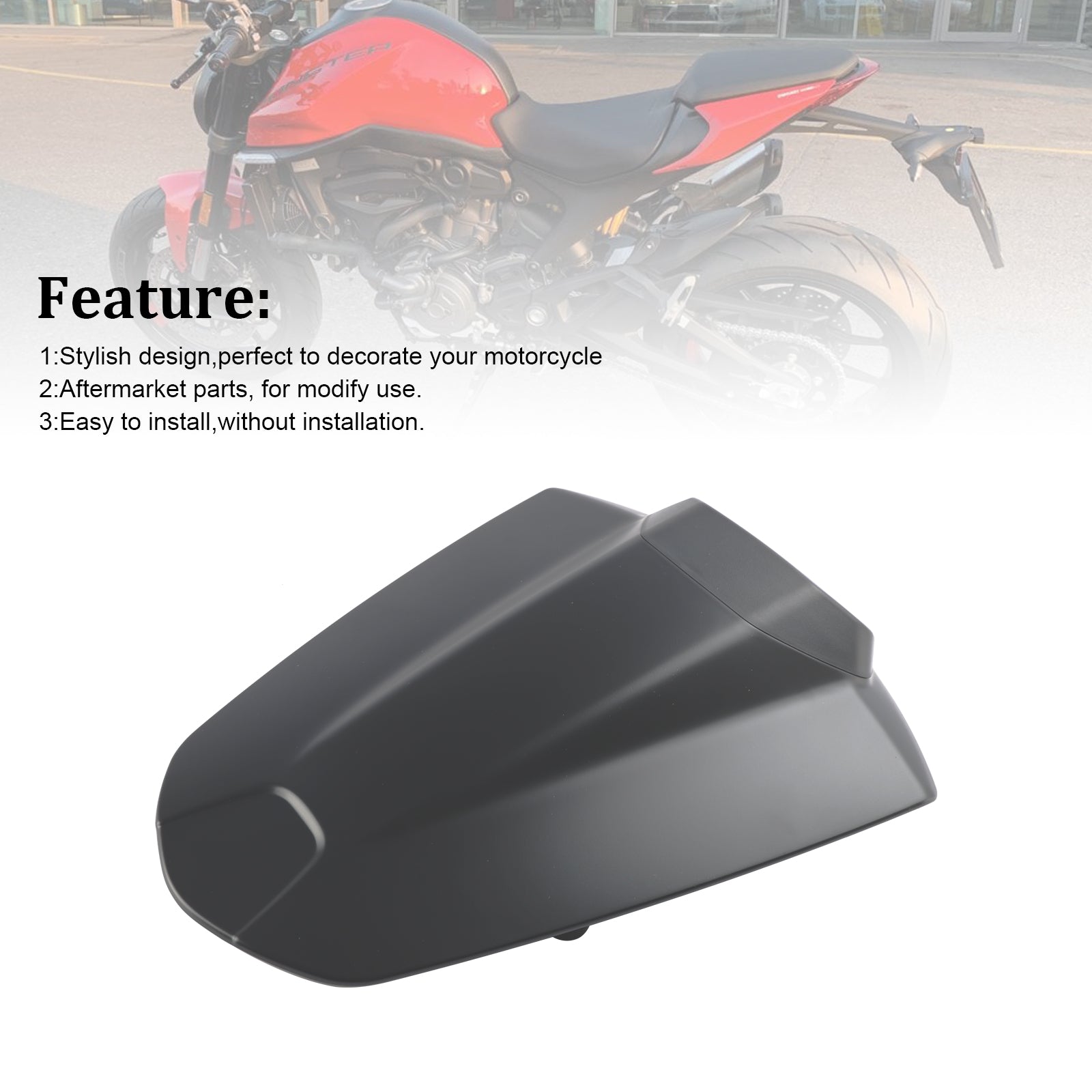 2021-2024 Ducati Monster 950 937 Staart Achterbank Hoes Kuipkap