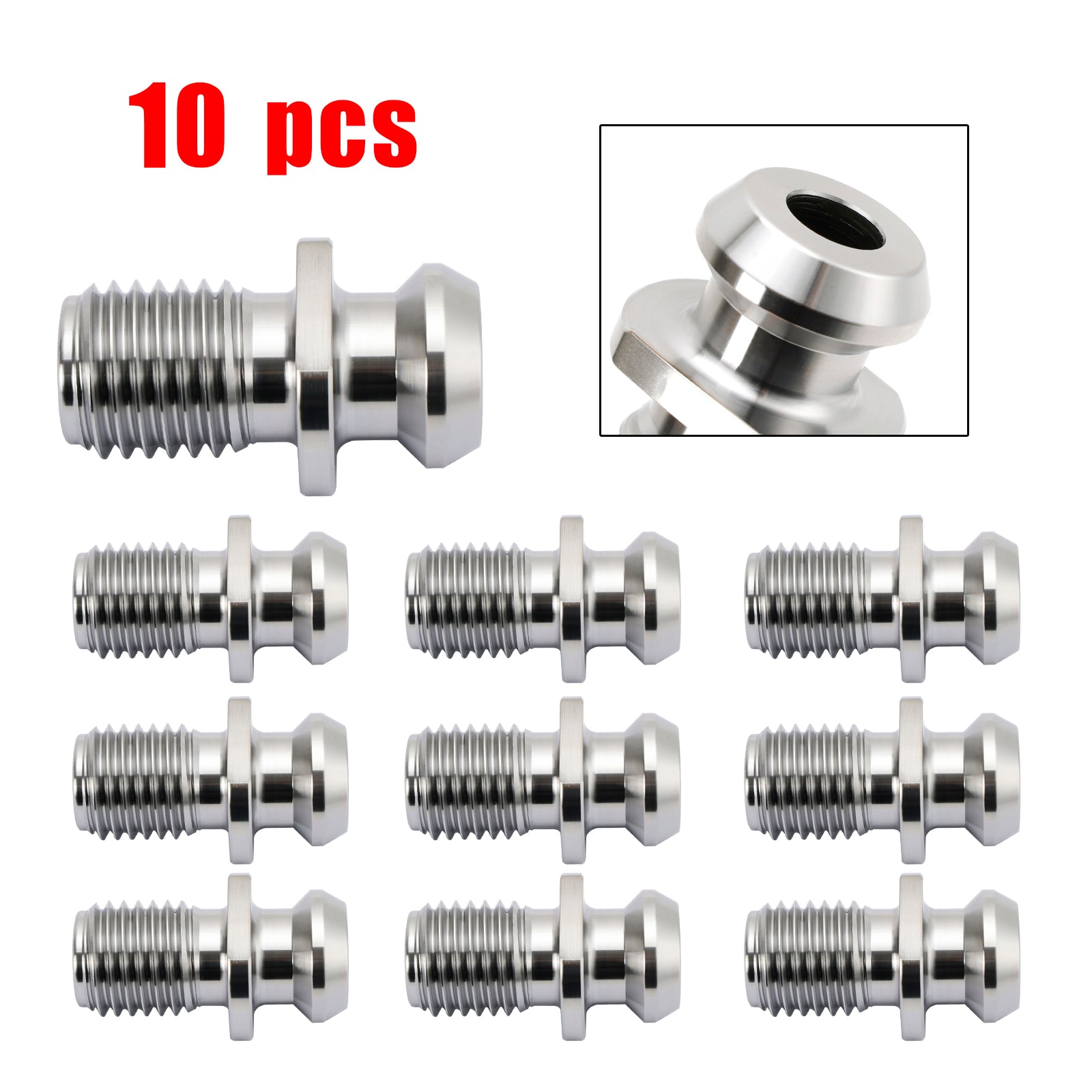 10 Pcs CAT50 45° 1.140" Pull Stud Retention Knob Fits For Mazak CNC