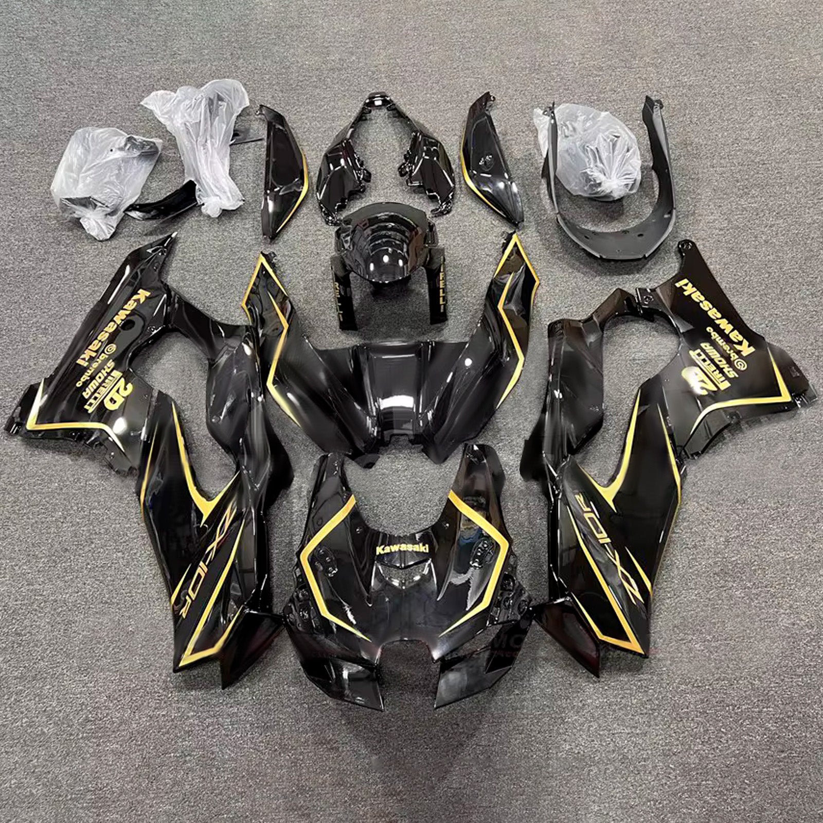 Kit carenatura iniezione Carrozzeria ABS adatto per Kawasaki ZX-10R ZX-10RR 2021-2025