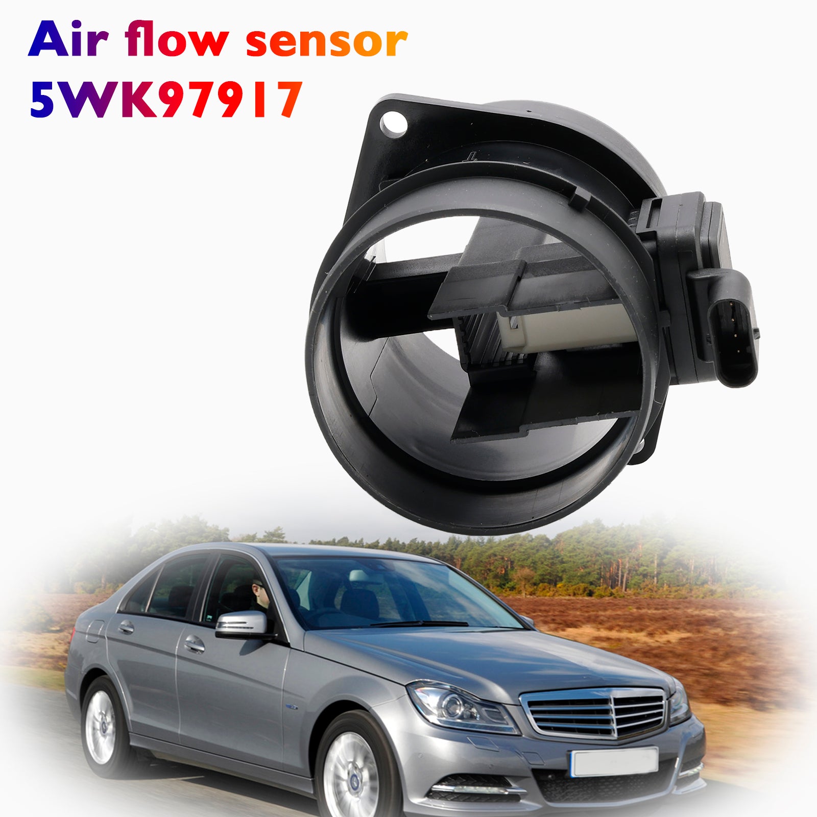 Sensor de fluxo de ar em massa 5WK97917 para Mercedes W204  W212 X204 Sprinter 2007-2014