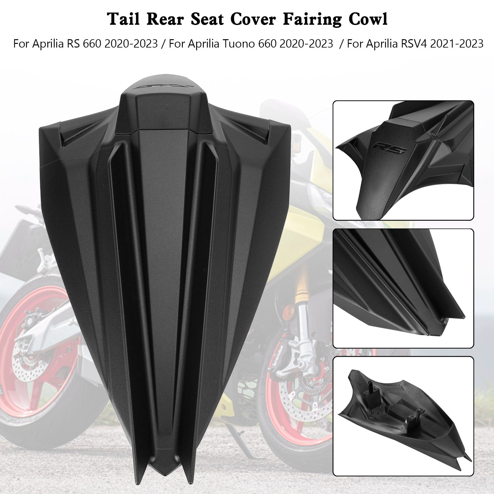 Capot de carénage de couverture de siège arrière Aprilia RSV4 2021-2023