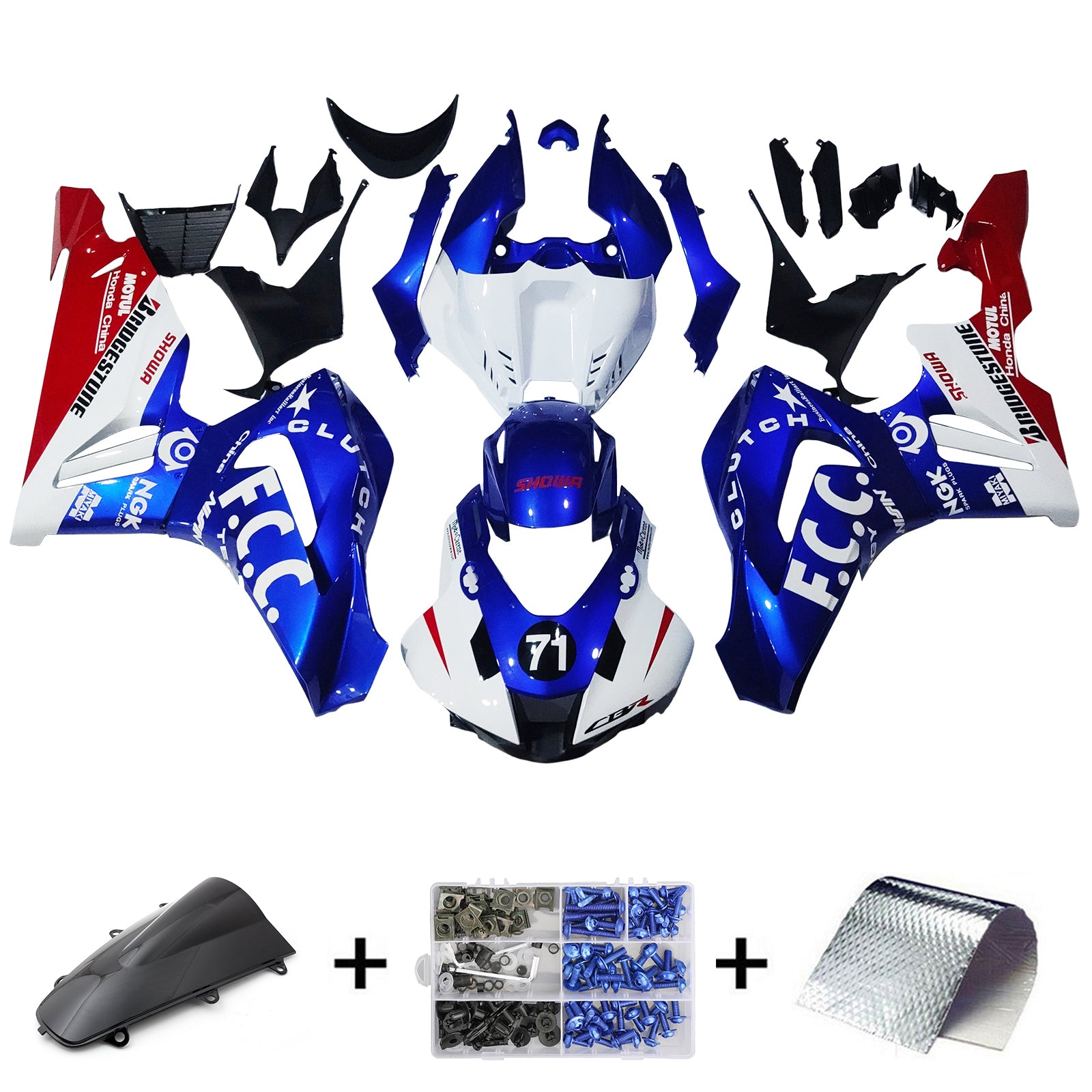 Injection Fairing Kit Bodywork Plastic ABS For Honda CBR1000RR-R 2020-2023
