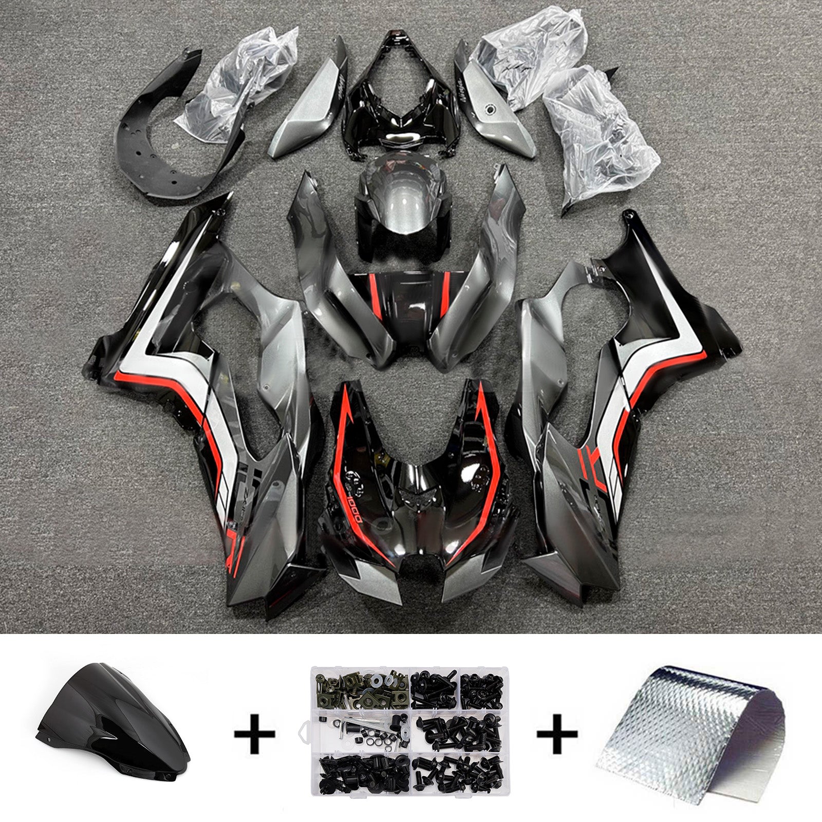 Injection Fairing Kit Bodywork ABS fit For Kawasaki ZX-10R ZX-10RR 2021-2025