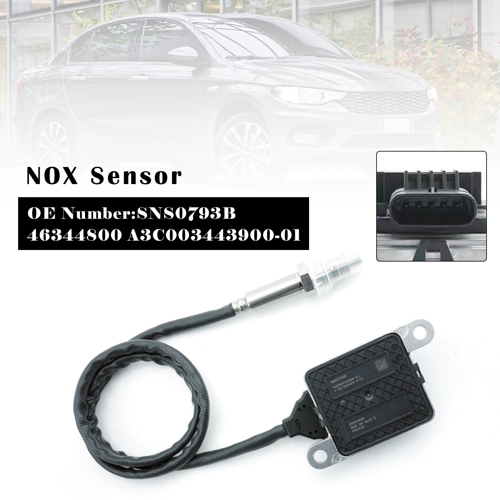 For Fiat Doblo Bus Cargo Kombi Platform/Chassis 1.6D Multijet NOX Sensor 46344800