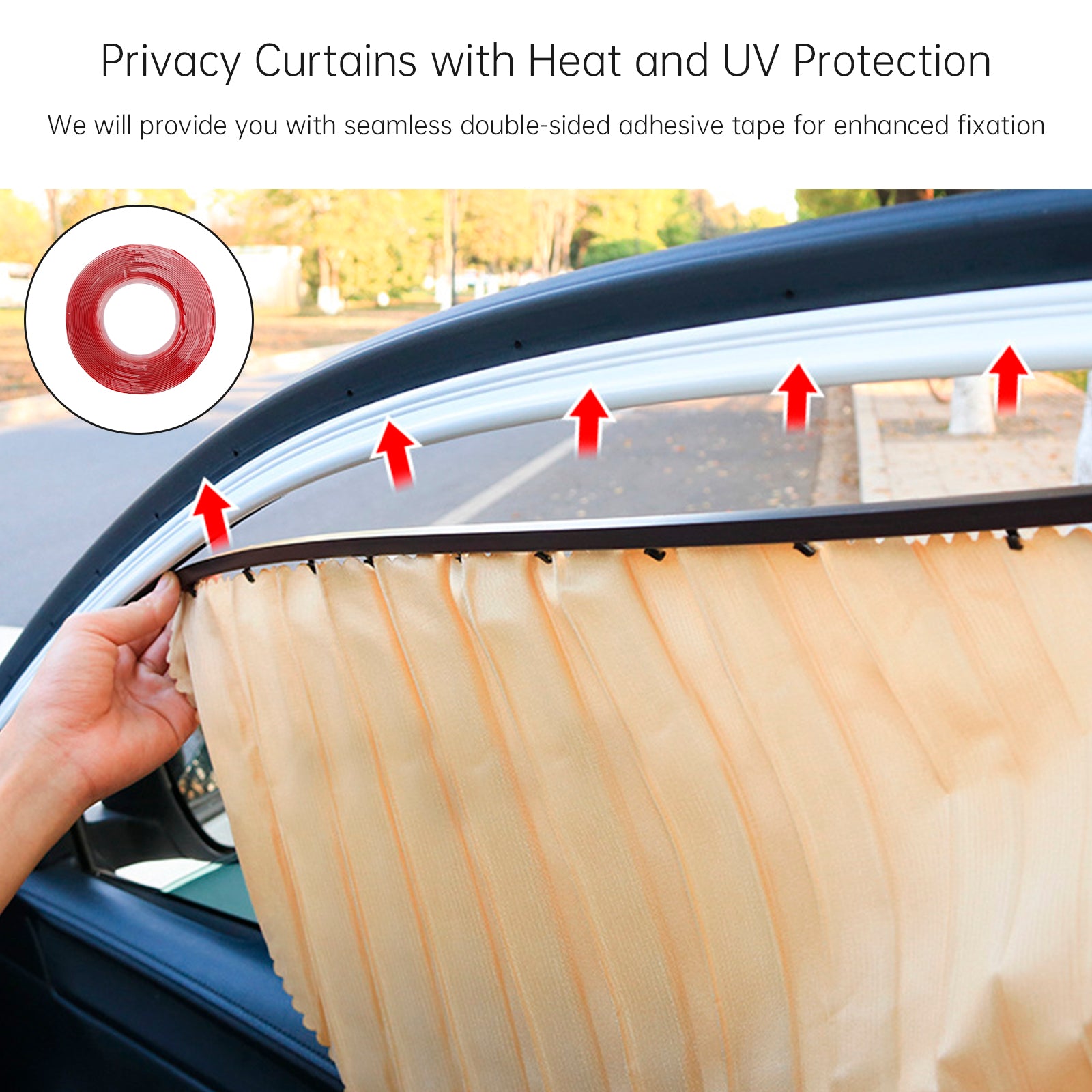 4 ST Universal Bil sidofönster Solskydd Guld För amning Ta en tupplur