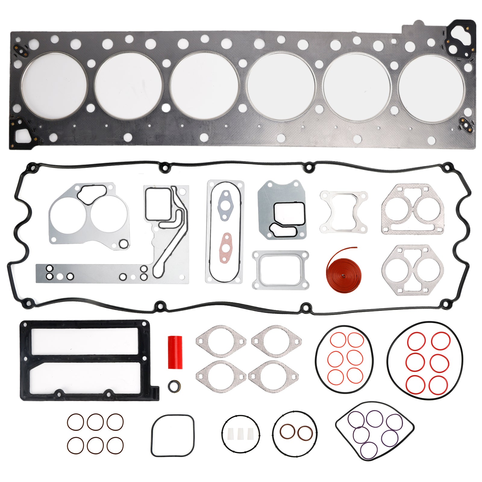 Kit de junta da cabeça do cilindro superior para Cummins 15L ISX QSX 4955596 4089169 4352145
