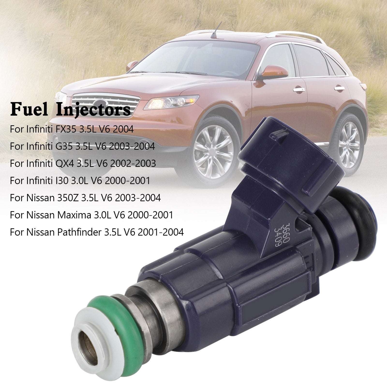 Injecteur de carburant FBJC100, 1 pièce, pour Nissan 350Z 2003-04, Infiniti G35 2003-2004