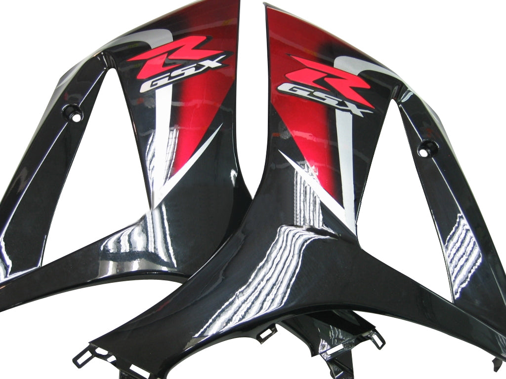 2007-2008 Suzuki GSXR 1000 Red Cherry & Black GSXR Racing Fairings Generic