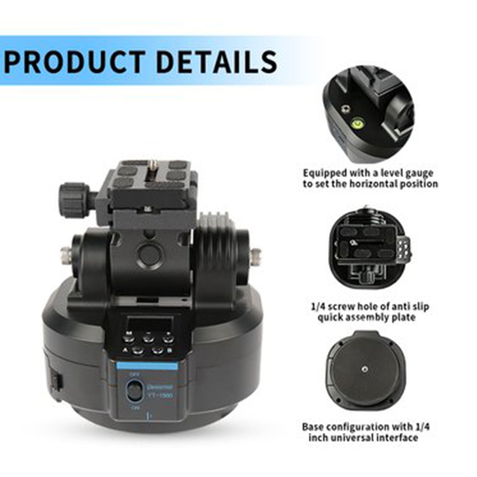 Stabilisateur panoramique rotatif en direct Mobile de plate-forme de nuage électrique de caméra de YT-1500