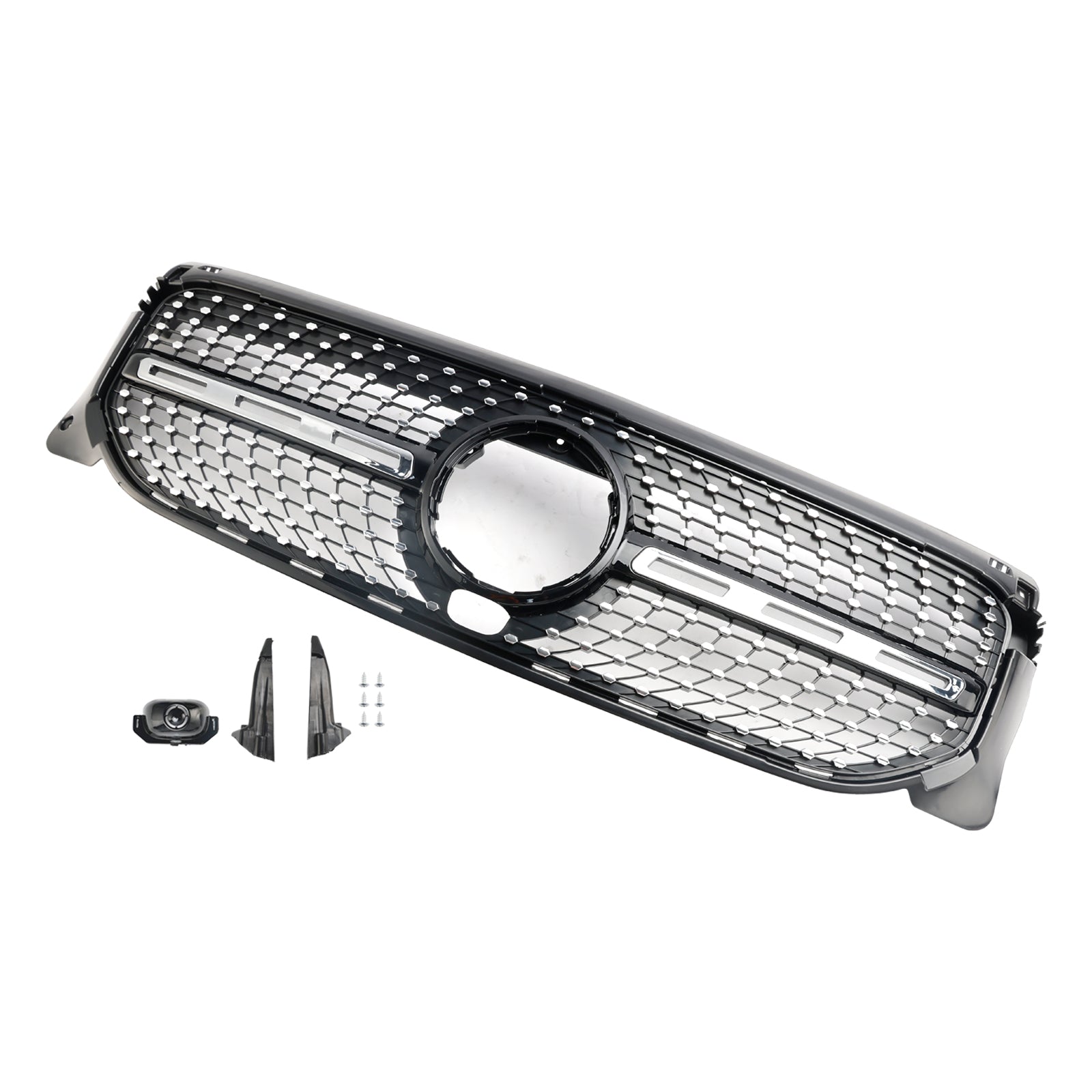 Grille de calandre de pare-chocs avant en diamant pour Mercedes Benz GLB X247 2020-2023