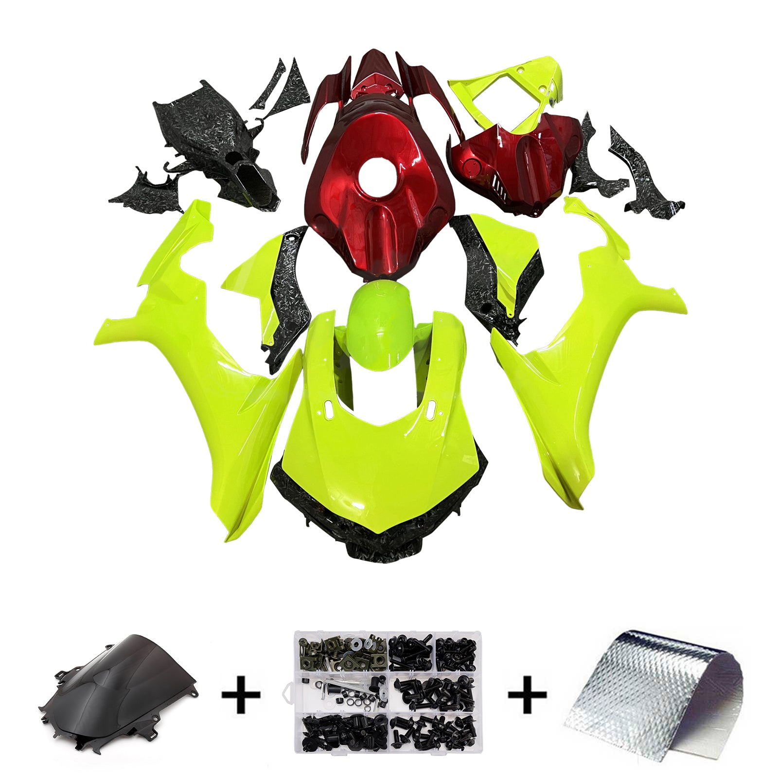 Kit de carénage d'injection carrosserie plastique ABS pour Yamaha YZFR1 YZF-R1 2015-2019