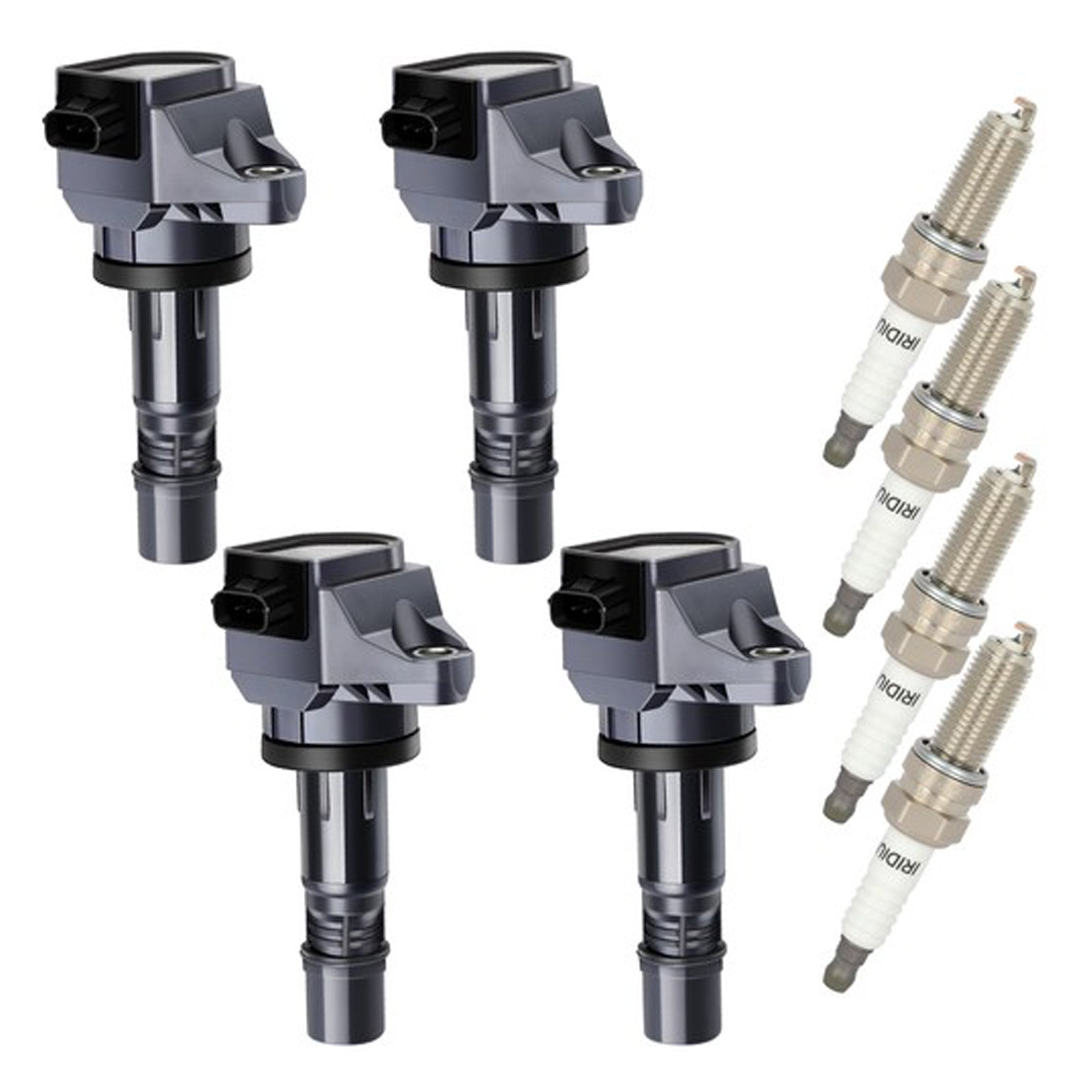 4x bobine d'allumage + 4x bougie d'allumage UF672 pour Acura ILX 2.0L Honda Civic HR-V 1.8L