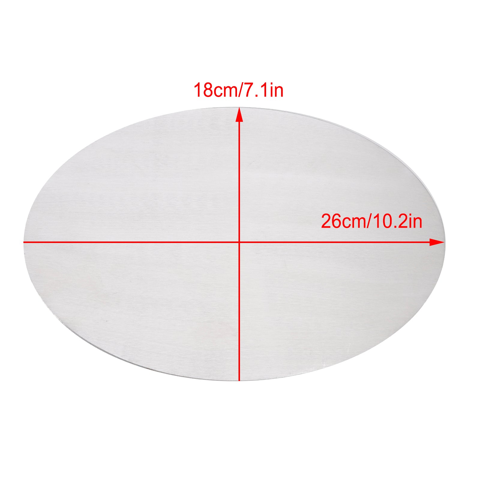 Plaque d'images en alliage en aluminium vierge ovale diy ajustement universel pour moto