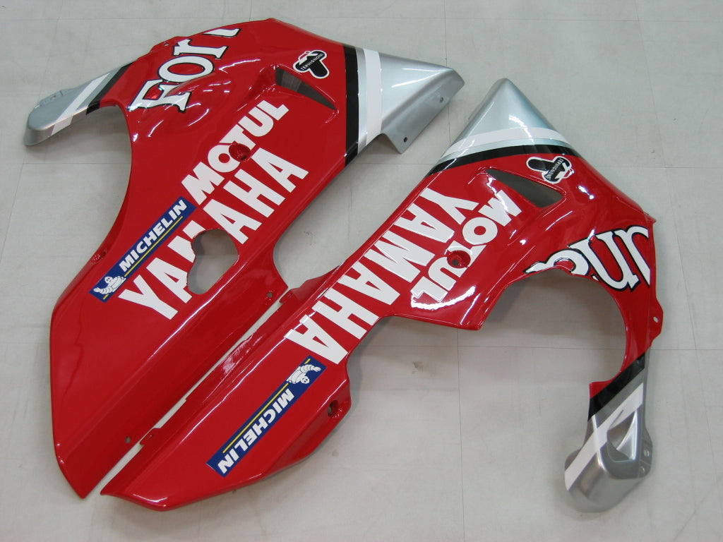 1998-1999 Yamaha YZF-R1 Rouge Argent No.7 Fortuna Racing Amotopart Carénages Douanes Carénages