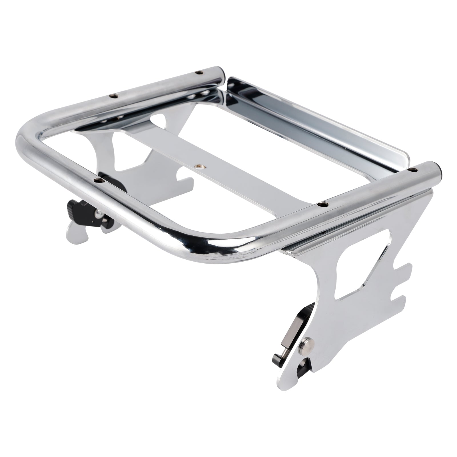 DETACHABLE TWO UP TOUR MOUNTING PACK RACK CHROME FOR TOURING MODEL 1996-2008