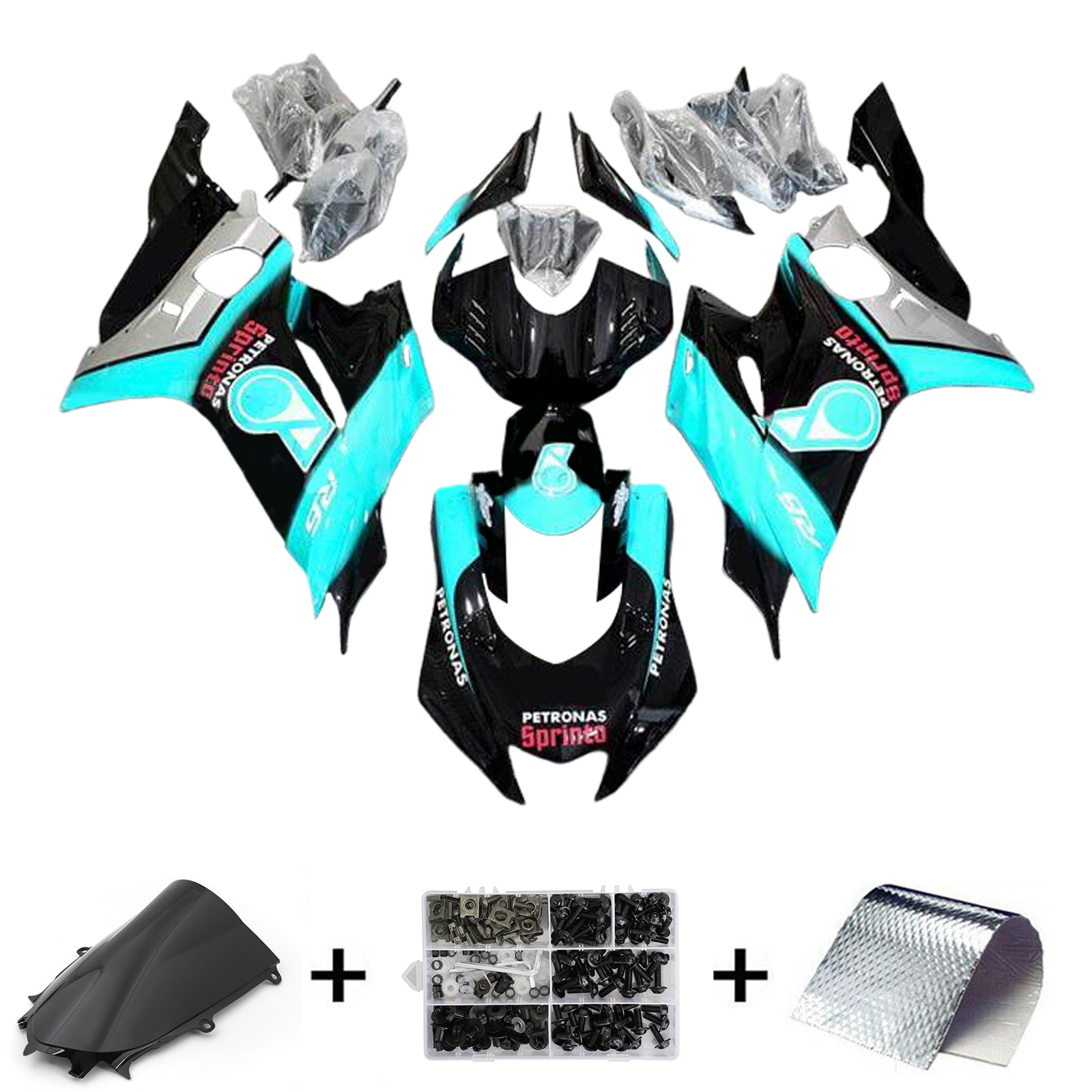 Kit de carénage d'injection Yamaha YZF-R6 2017-2023 carrosserie plastique ABS