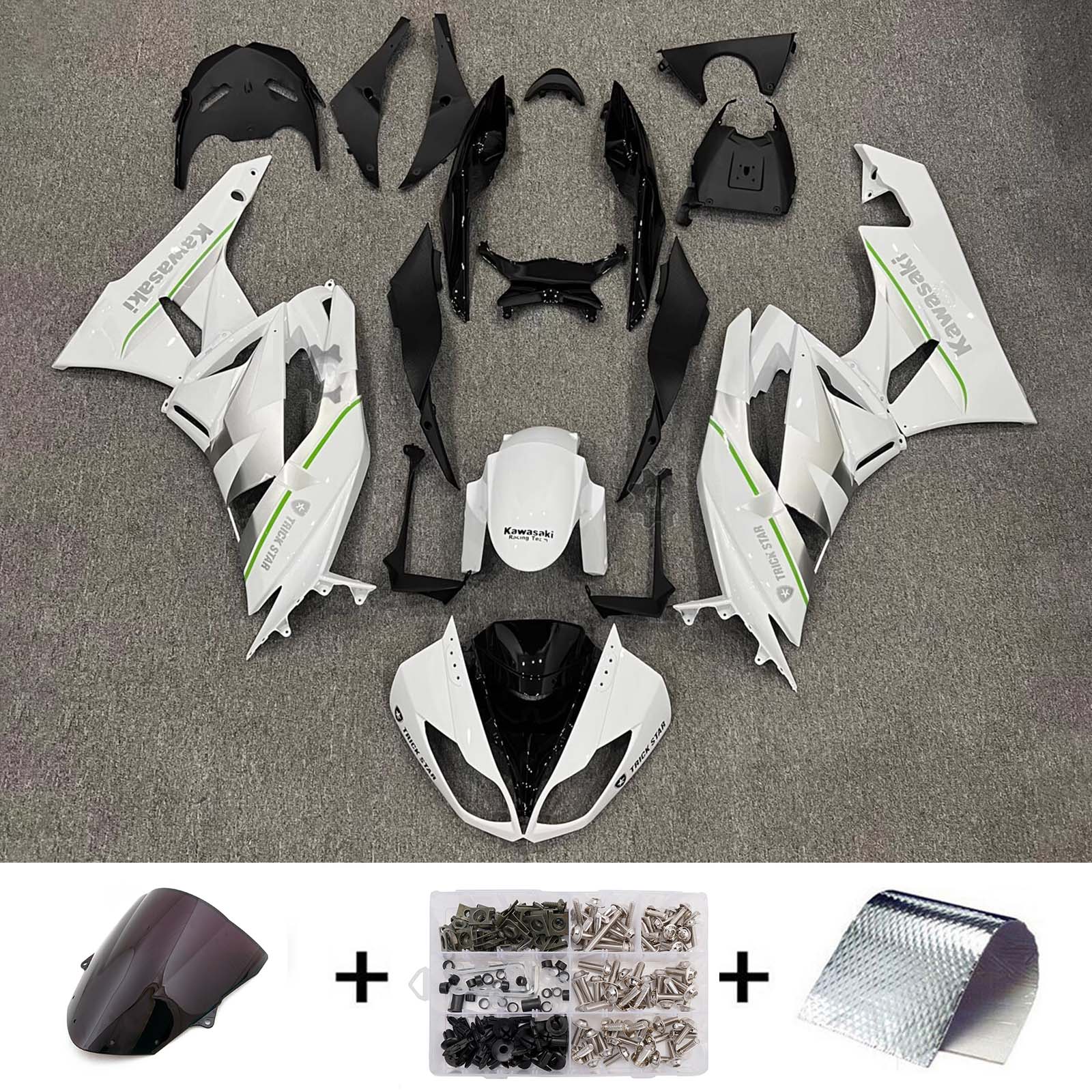 Injection Fairing Kit Bodywork Plastic ABS fit For Kawasaki ZX6R 636 2009-2012